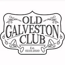 Logo for Old Galveston Club with decorative flourishes, established date 02.01.2020