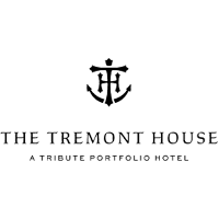 The Trident House logo with a trident symbol above the name and the tagline 'A True Waterfront Hotel'.