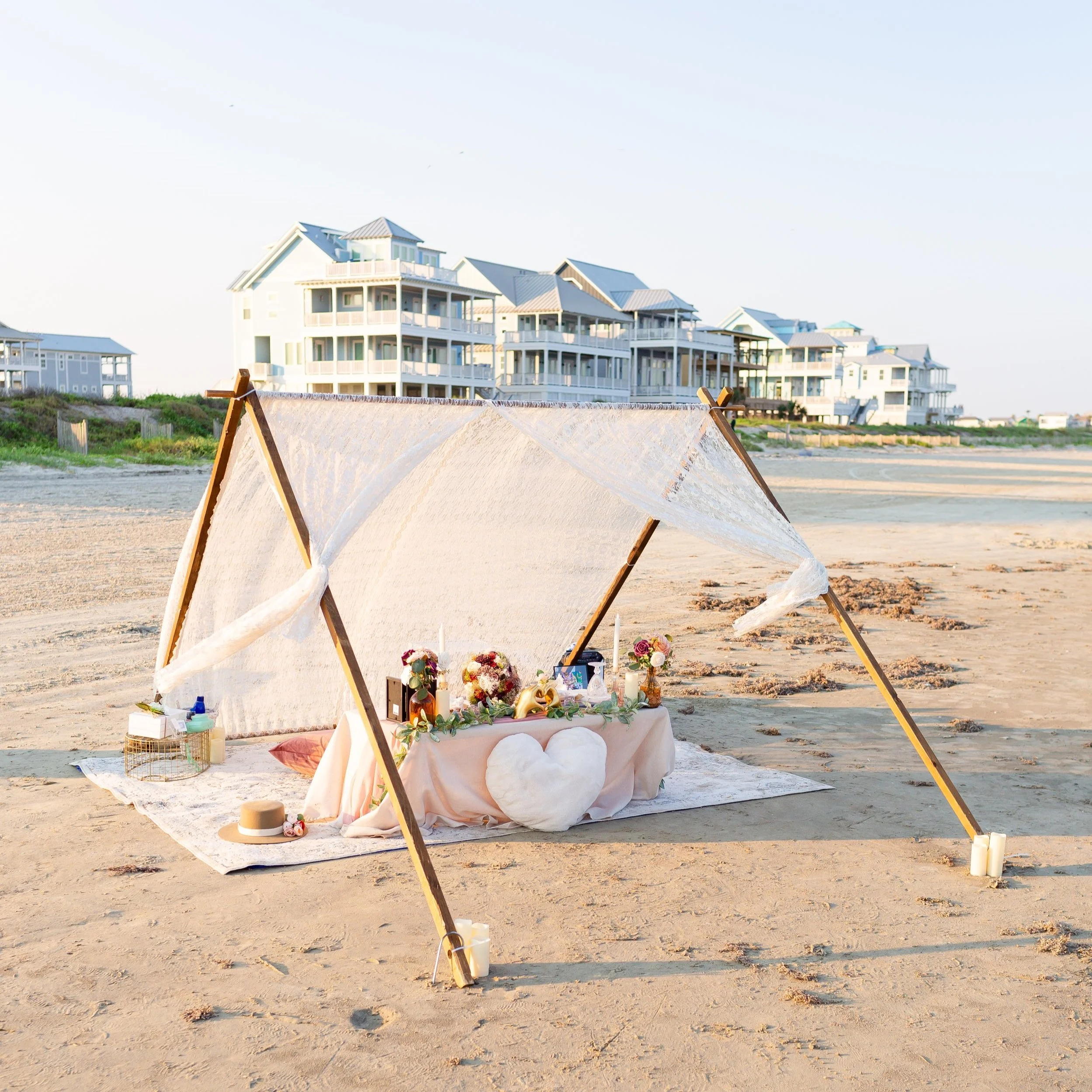 Perfect Picnic Galveston Beach Elopement Wedding Photography
