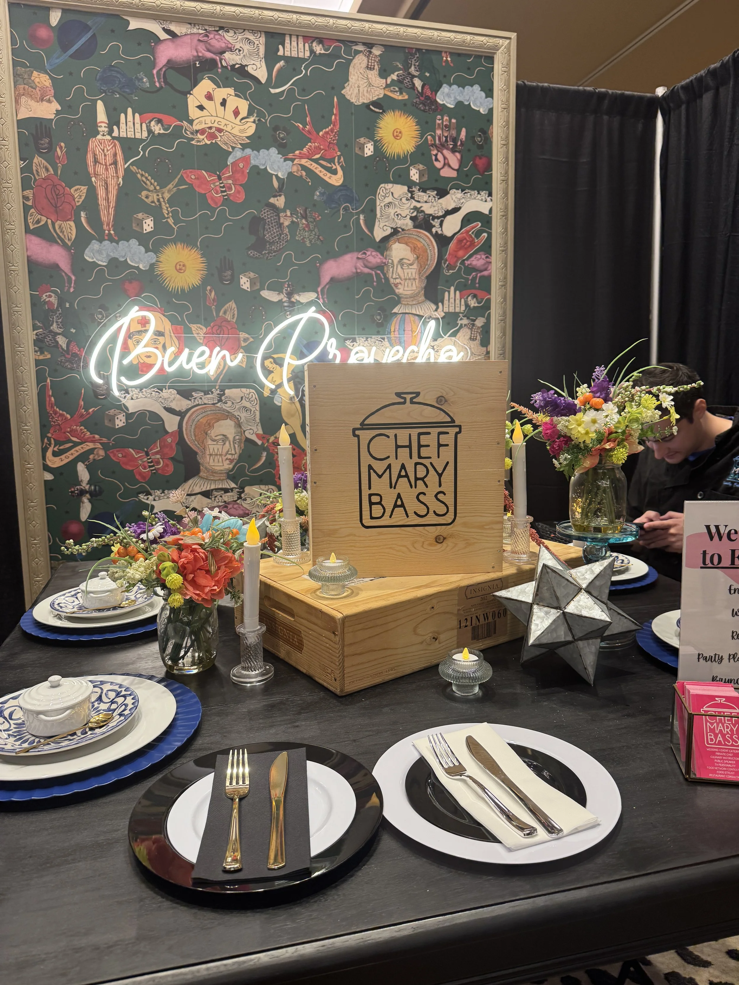 Married On Island Bridal Expo Catering Vendor Chef Mary Bass Galveston Island Convention Center
