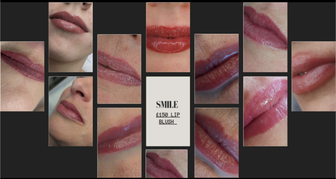 A logo for 'cr& Beauty By Lana' featuring a line art illustration of a woman's profile with closed eyes, surrounded by leafy botanical elements. The text is arranged in a circular shape around the illustration, with the business name 'By Lana' below.