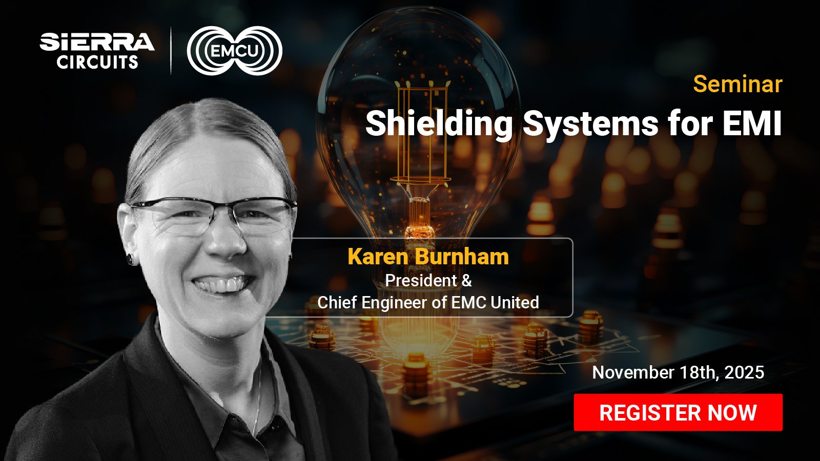 Banner for EMI Shielding Seminar