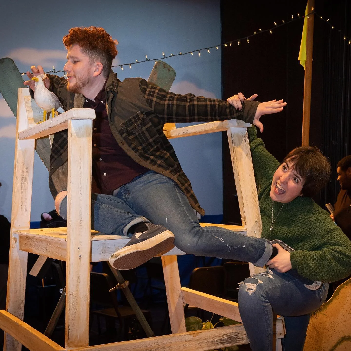 Just some beach antics during tech. No biggie

Photos: Chuck Cloud