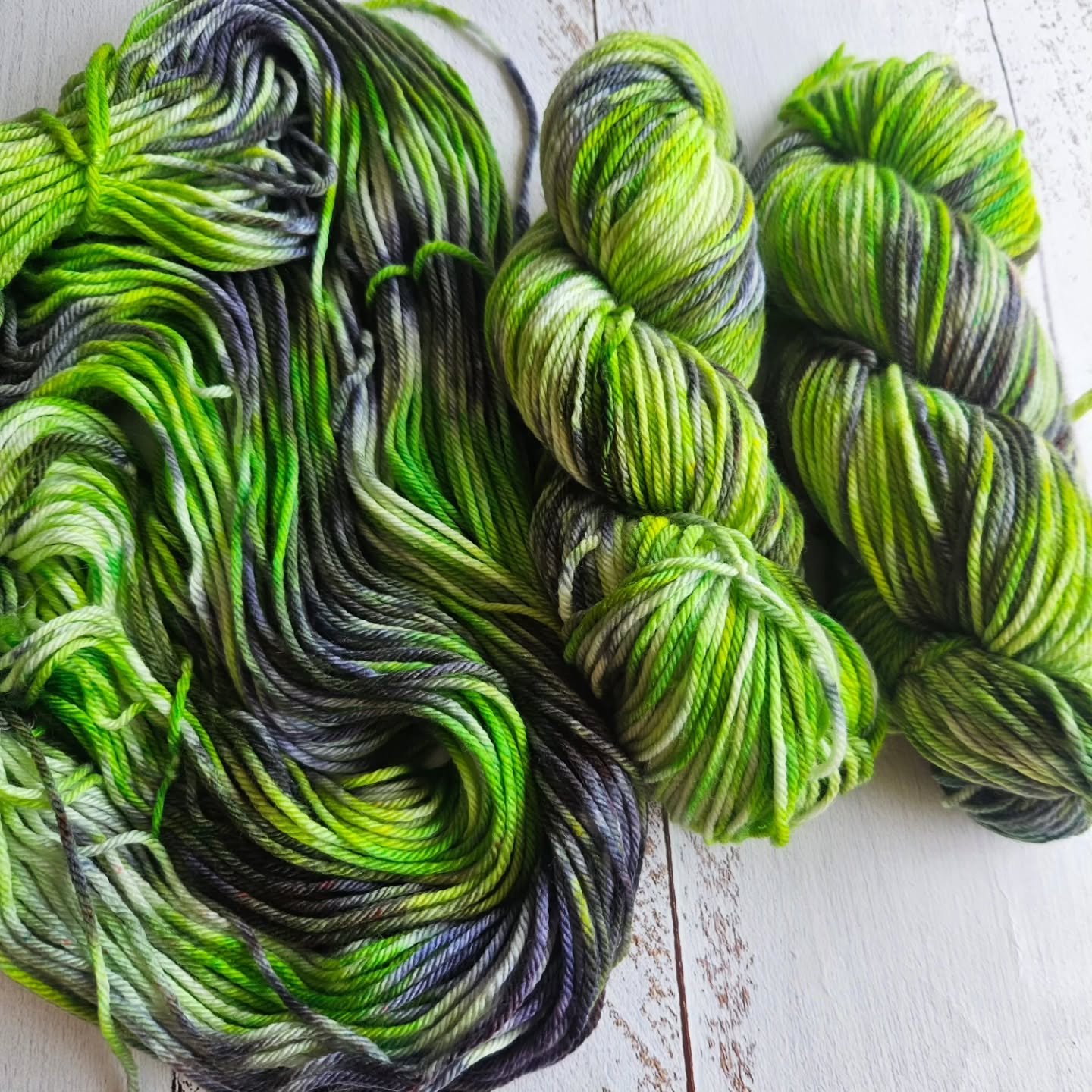 Looking for some DK sock yarn? New to the website is some hand dyed DK sock yarn. What else would you think about on a hot day but cold days when you will need warm feet. This one I named New Growth because it reminds me of the hope and new growth yo