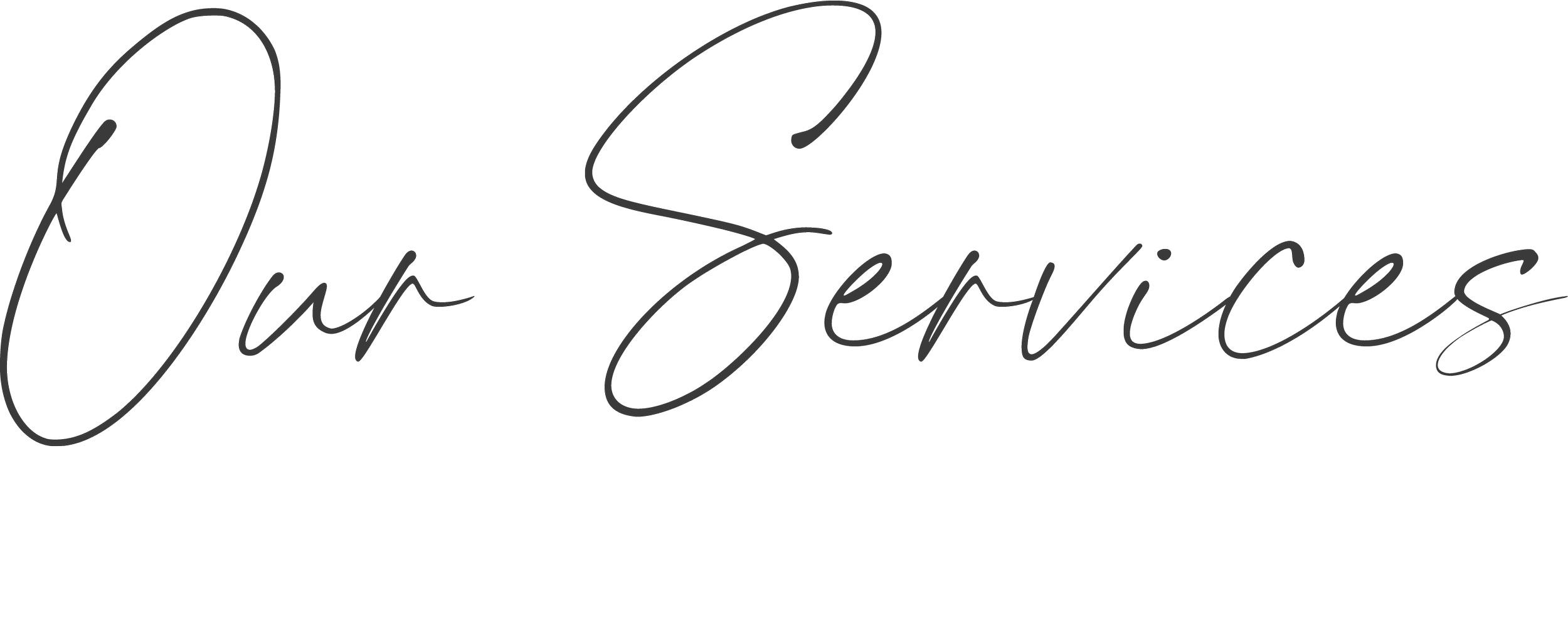 Stylized handwritten text that reads 'Luxurious' in cursive with a modern and elegant font.