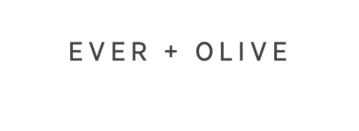 Ever + Olive logo with minimalist black text on a white background.