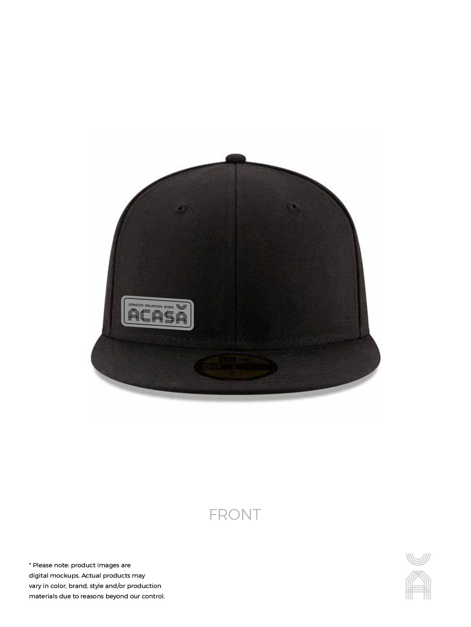ACASA New Era® Flat Bill Snapback Cap | Black | Unisex