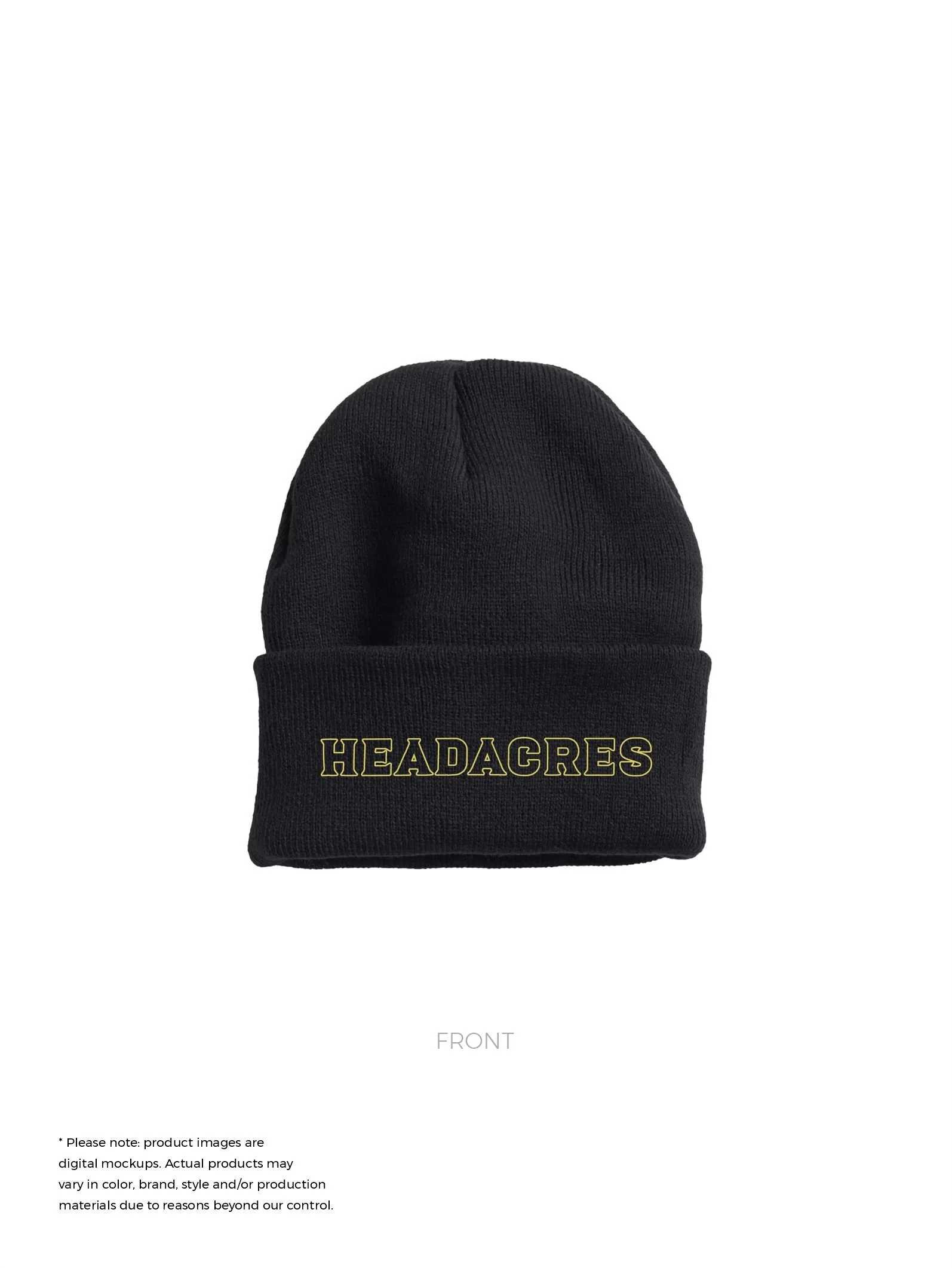 Headacres Insulated Knit Toque | Black | Unisex | Minimum Order: 24