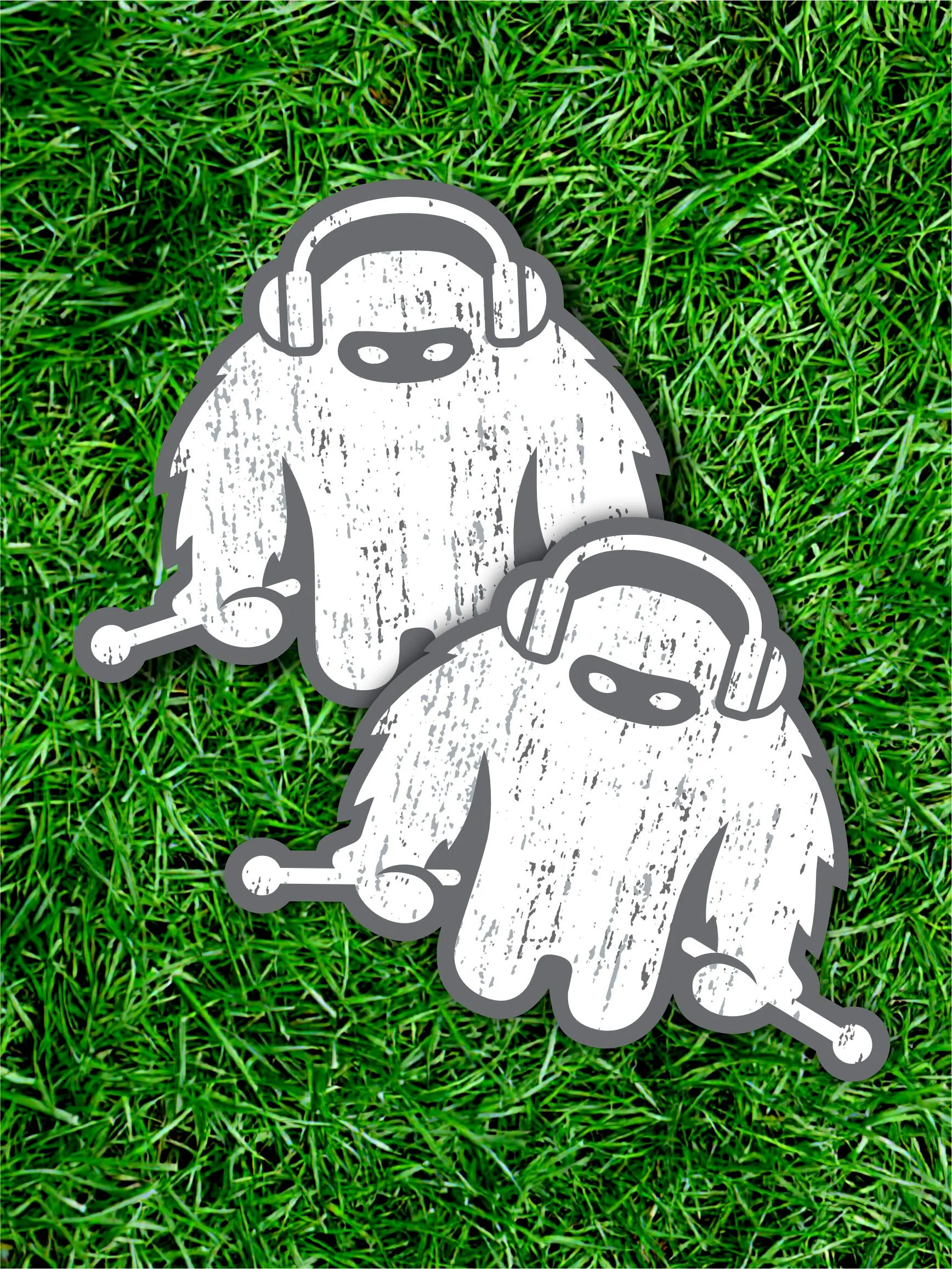 Monster Beats Sticker Combo | Two 4.5" x 3.5" Monster