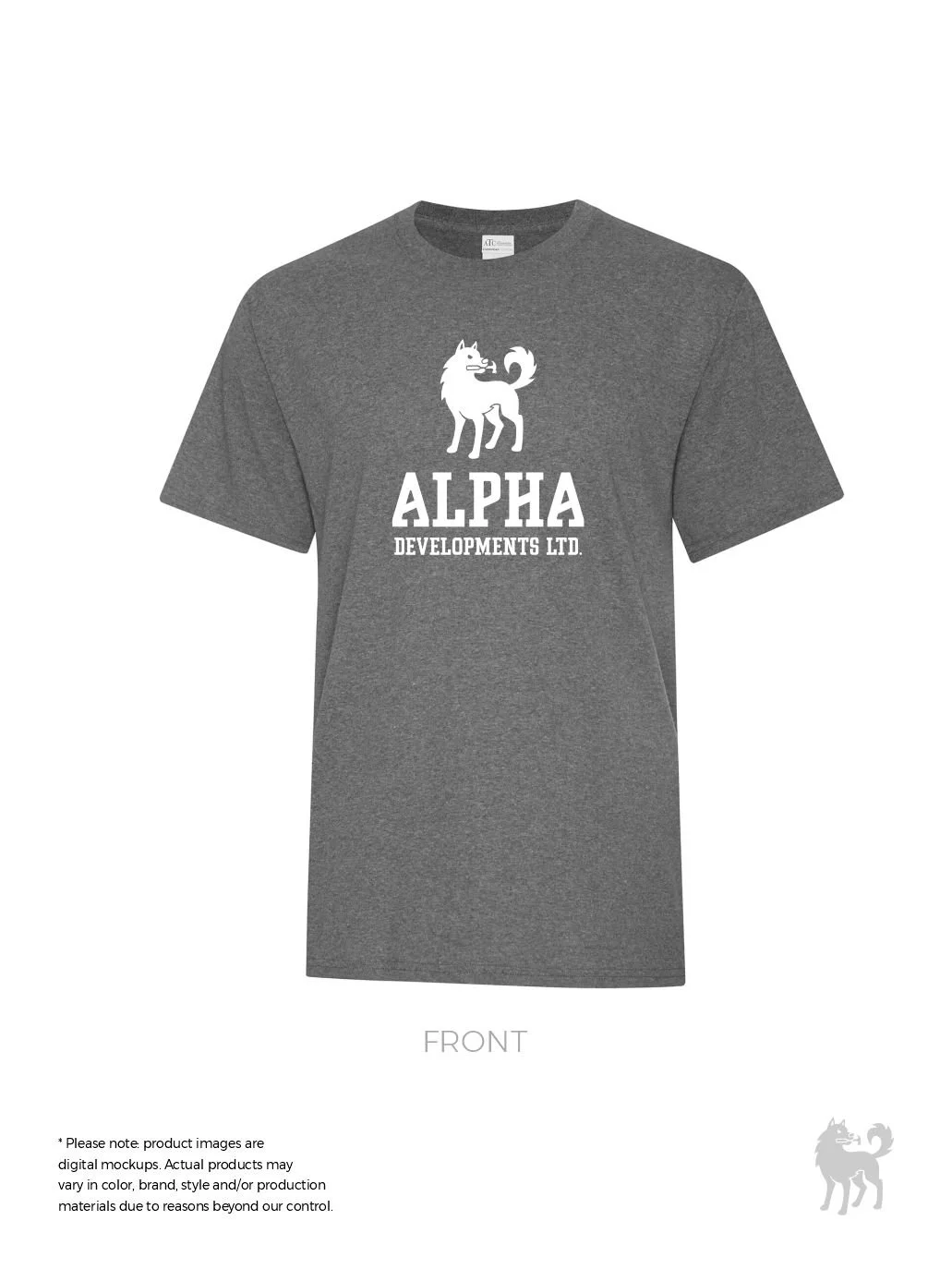 Alpha Developments T-Shirt | Graphic Heather | Unisex | Minimum Order: 24