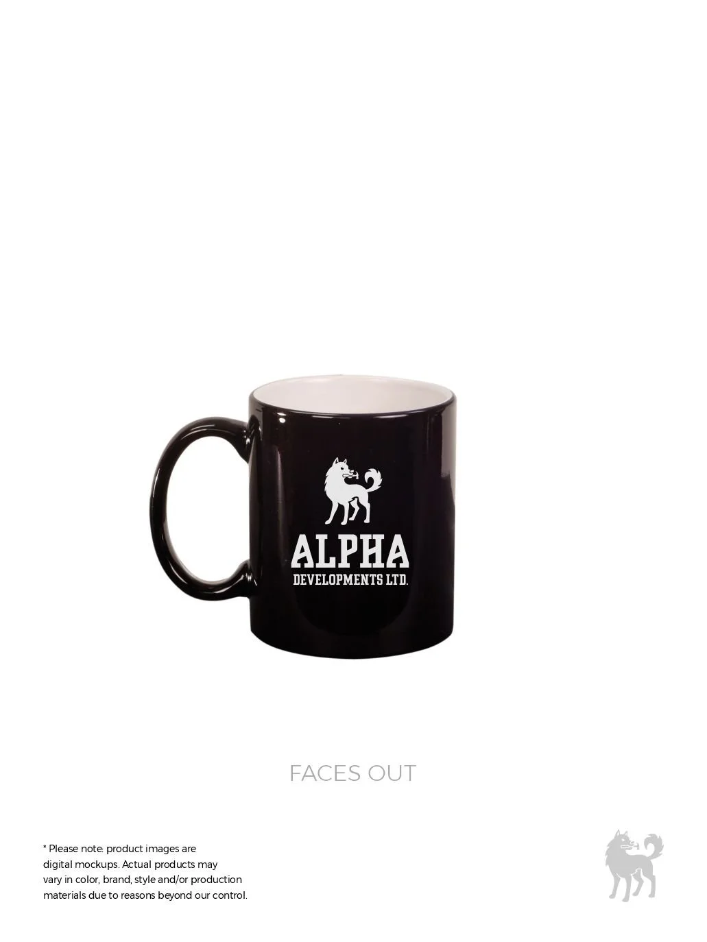 Alpha Developments 11 oz. Mug | Black | Minimum Order: 24
