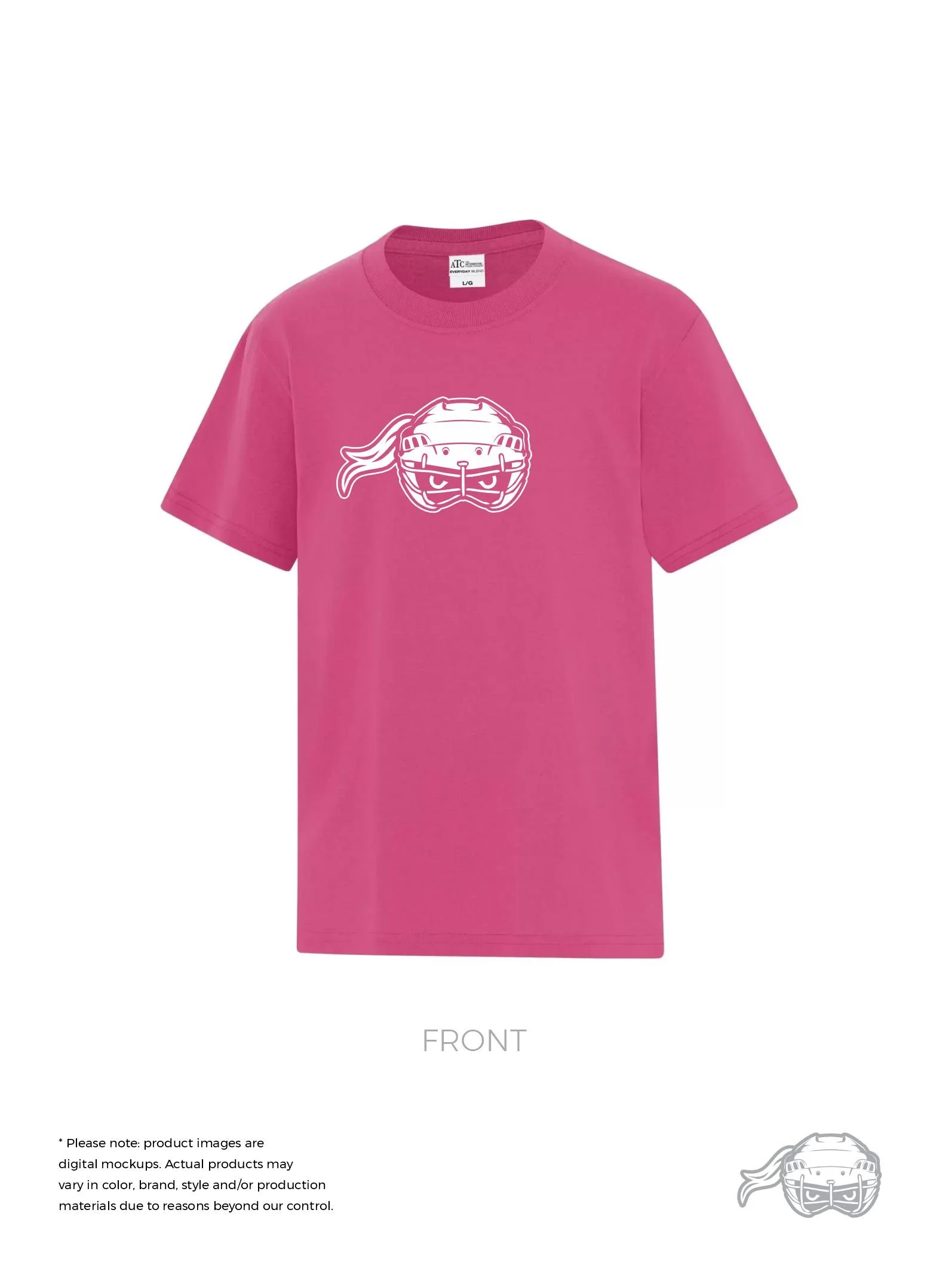 Ringette Girl Logo Tee | Pink | Unisex