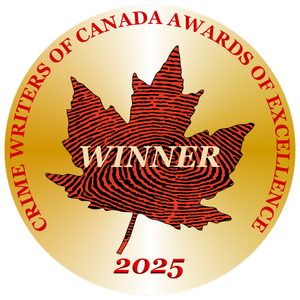 2025 Crime Writers of Canada winner badge