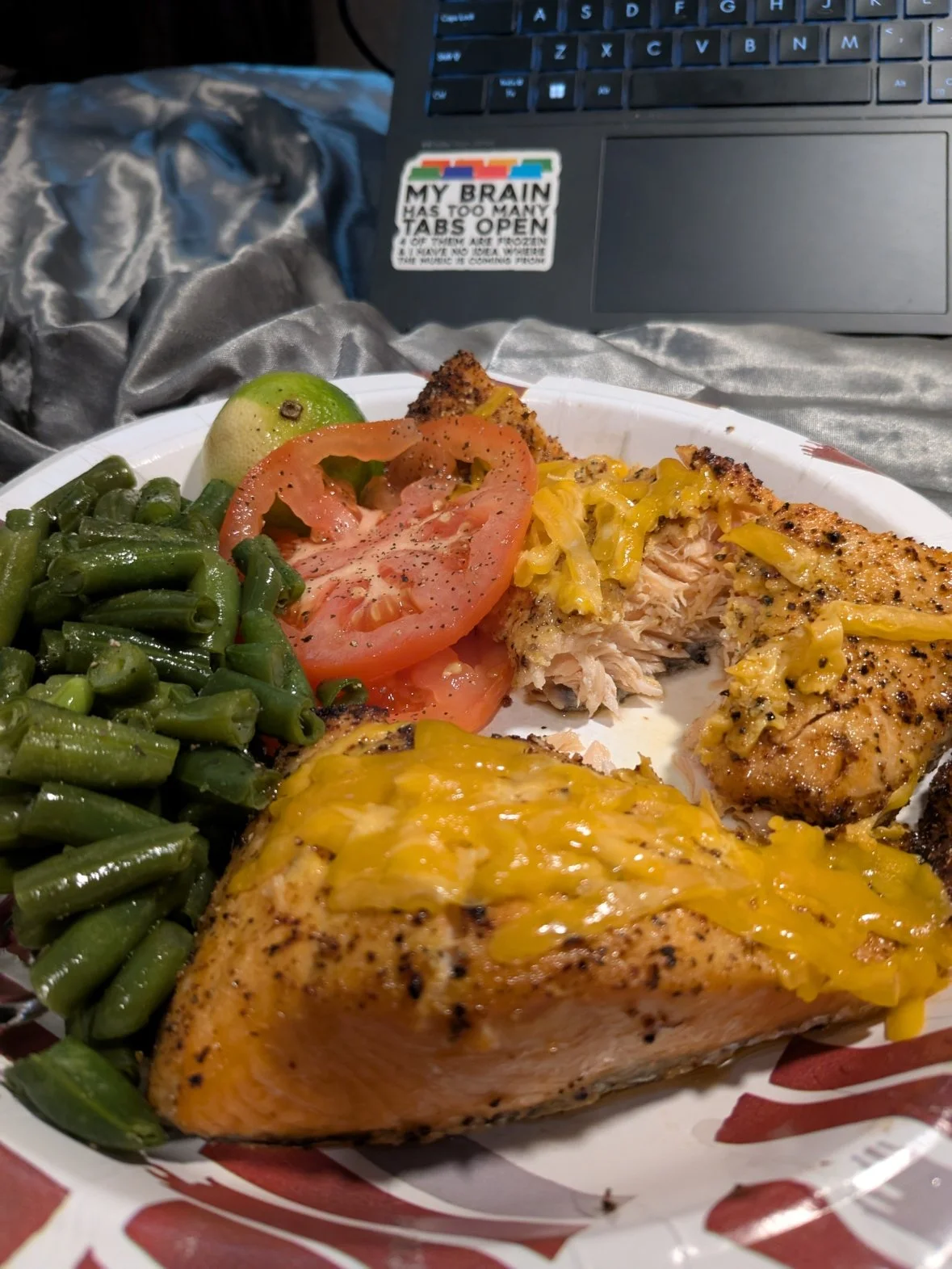 Air Fried Lemon Pepper Salmon