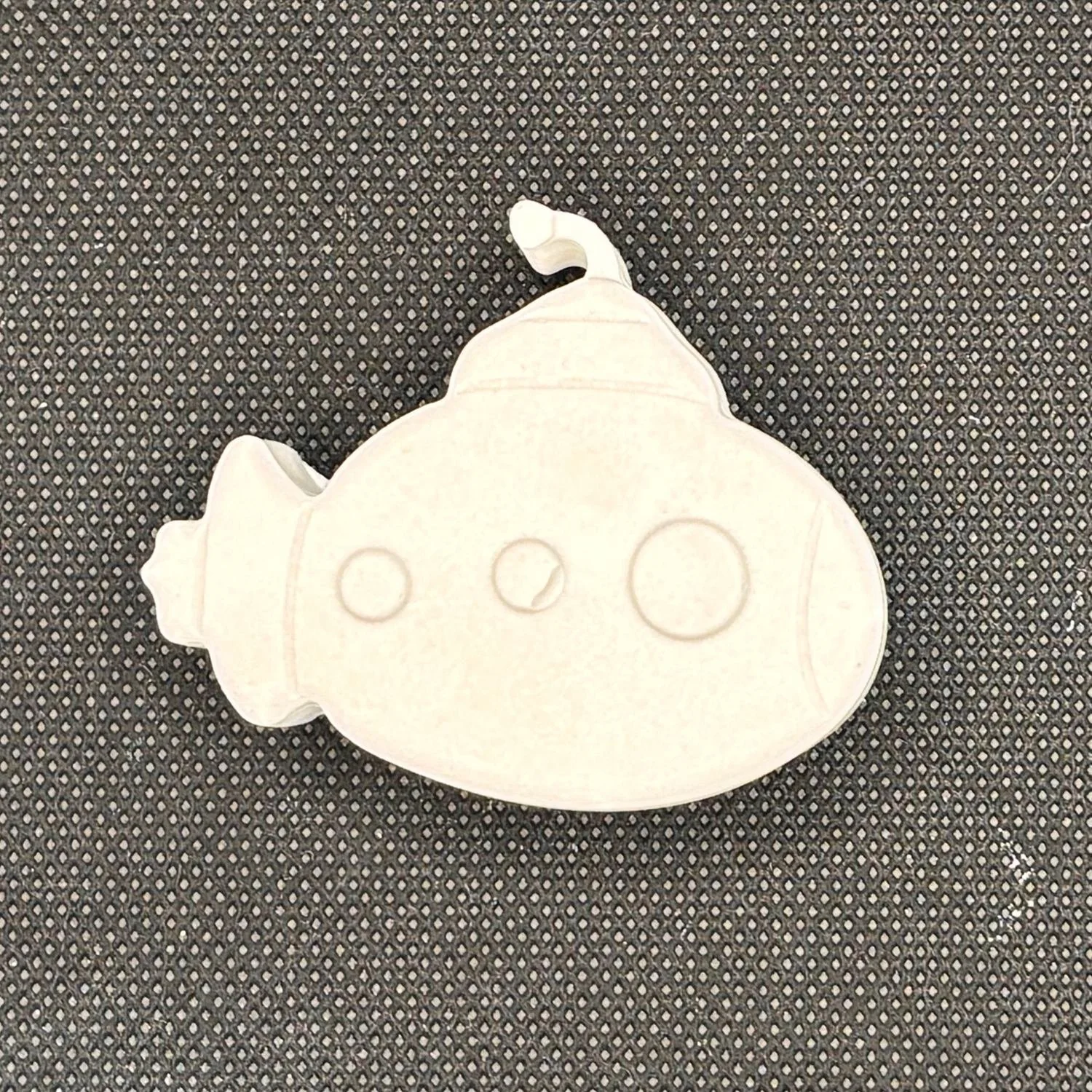Figura de yeso de submarino para pintar. Medidas: 4 × 5,5 cm.