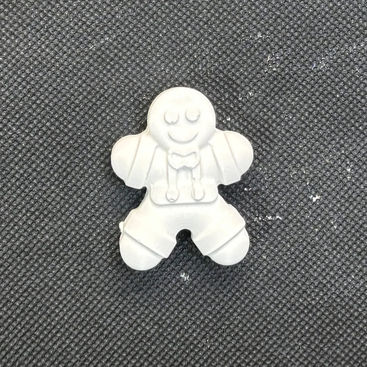 Figura de yeso con forma de galleta de jengibre para pintar, estilo 2. Medidas: 4 × 3,5 cm.