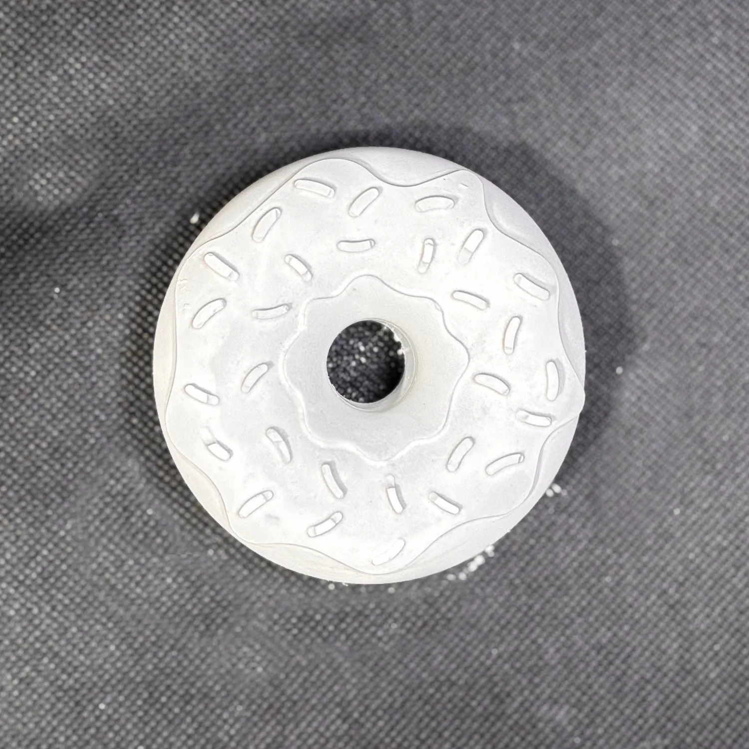 Figura de yeso de dona para pintar, estilo 5. Medidas: 7 × 7 cm.