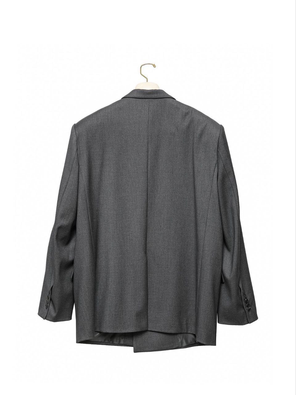 Oversized Double Breasted Gray Blazer — ezline.shop