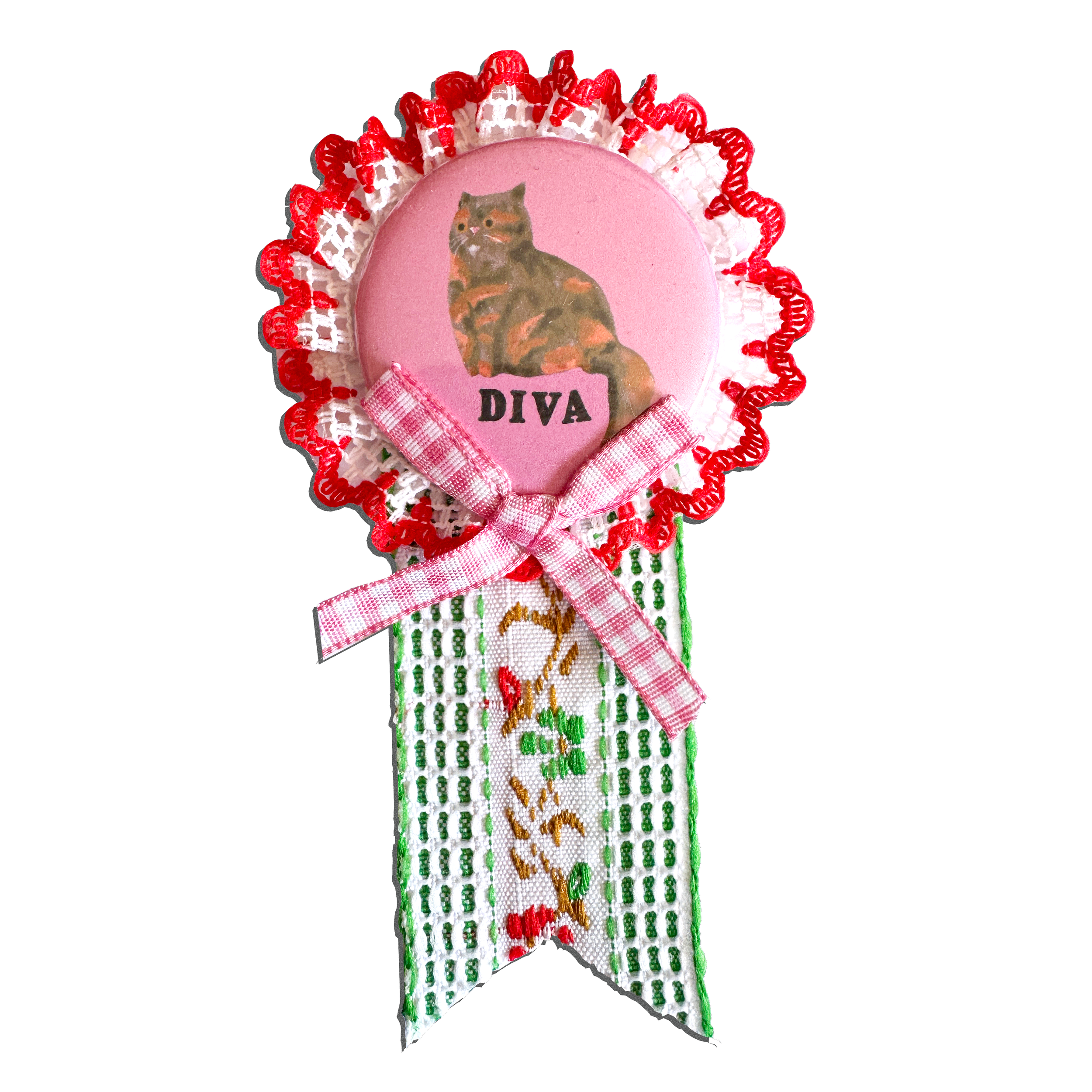 Embellished Brooch - Diva