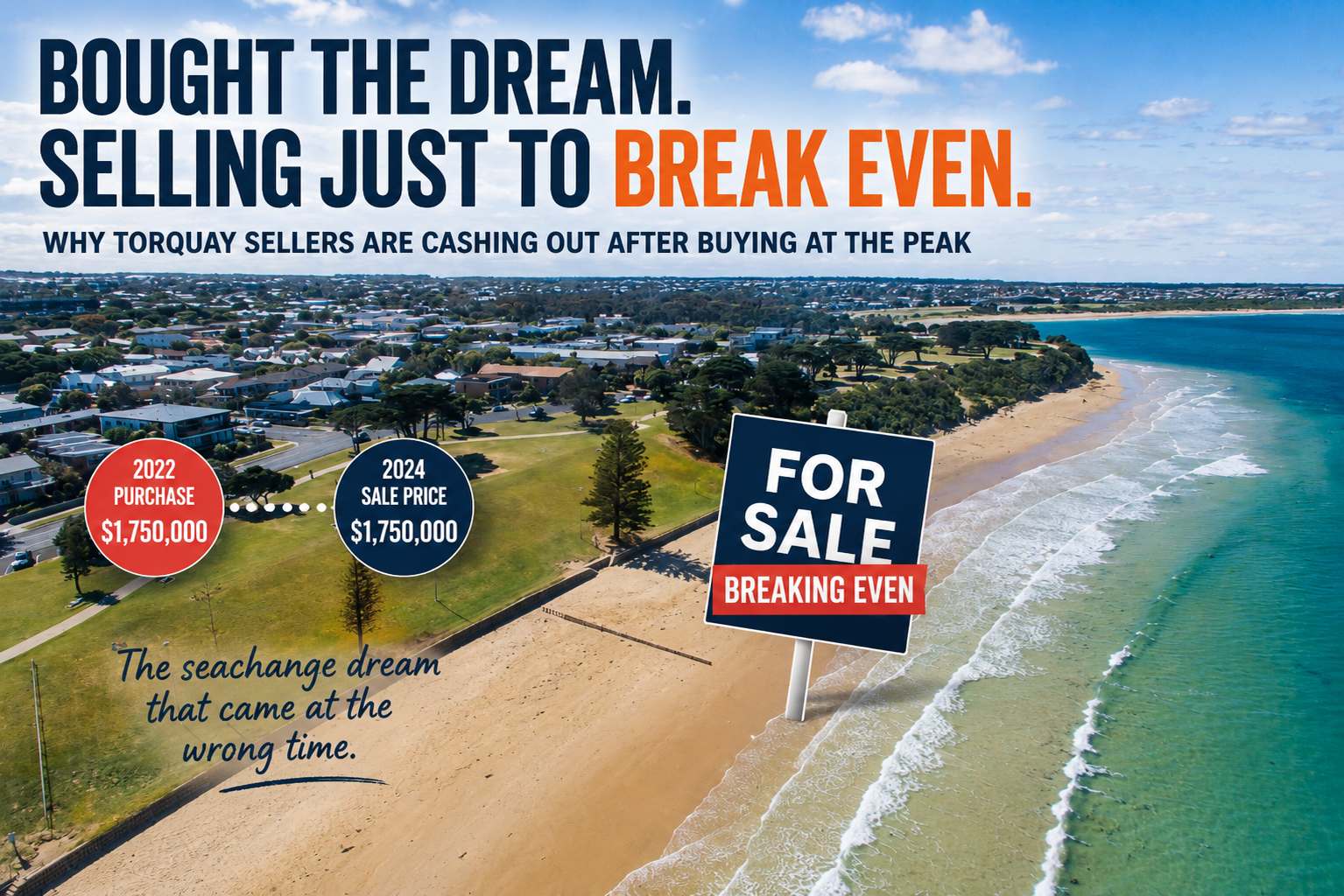 The broken sea-change dream, creating opportunity.