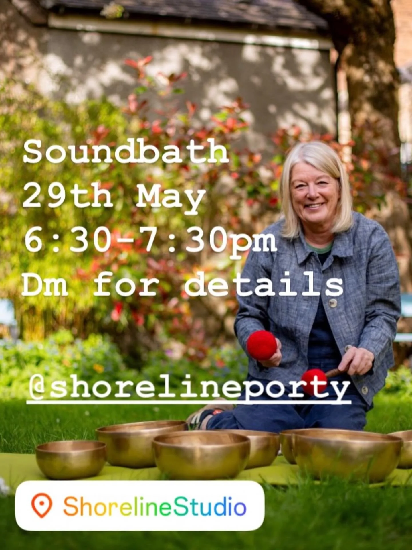 Soundbath @shorelineporty with @soundbath.portobello_ on 29th May. DM @soundbath.portobello_ for details to book - gutted to miss this as I&rsquo;ll be away but hope to make the next one! Perfect for a Friday nervous system reset ❤️