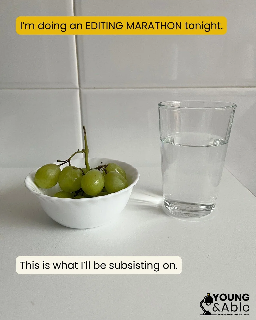 Do you pump yourself full of coffee and energy drinks when you have a lot of studying to do? I used to, but I'd just end up dehydrated and disoriented. 

Tonight, I'll be helping out a favourite client by getting their last-minute research proposal p