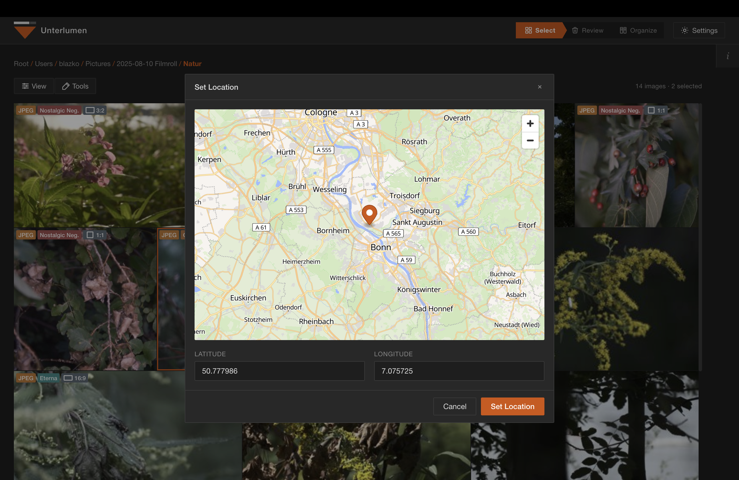 Add or remove geolocation