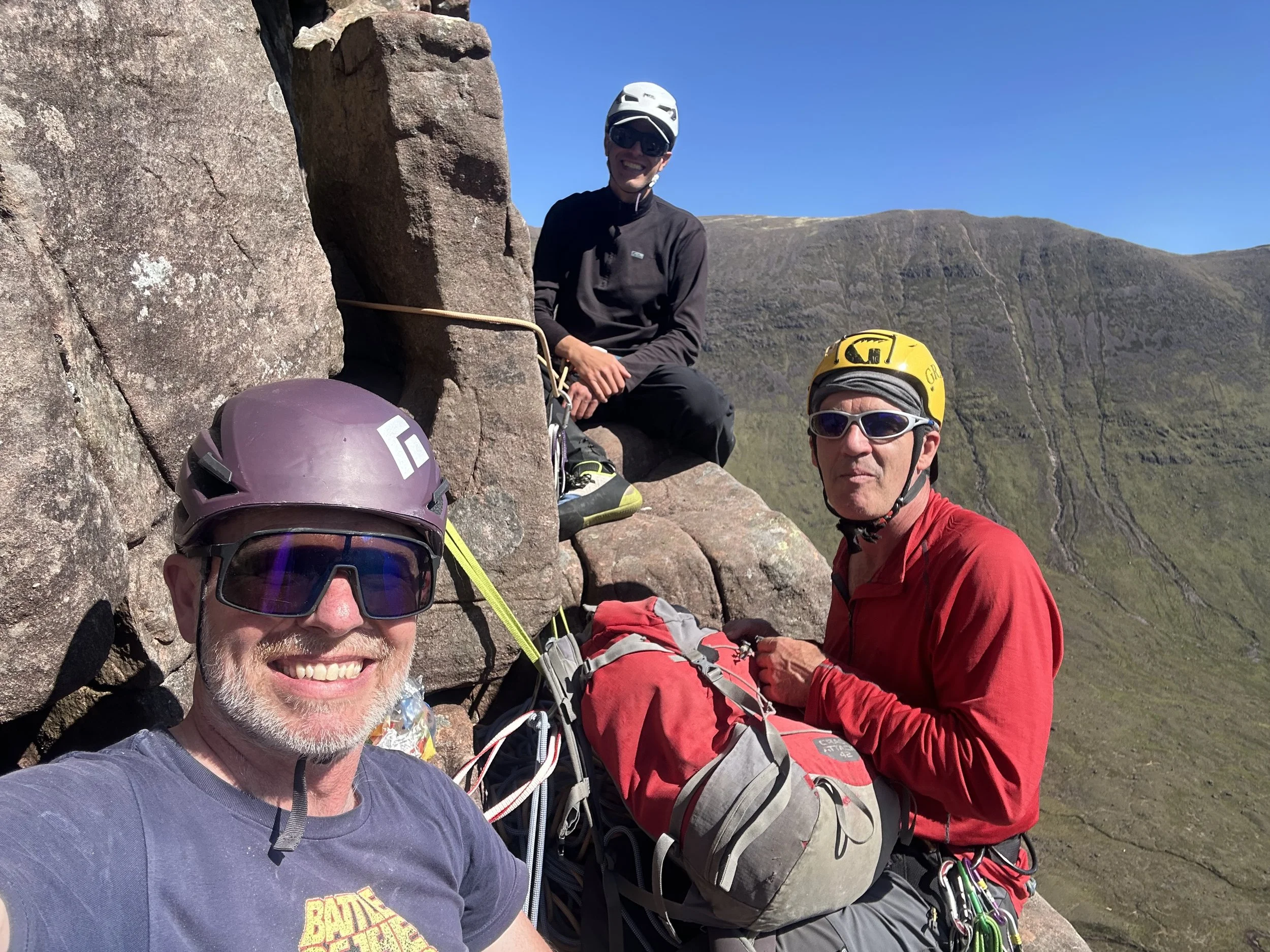 Lunch time on Cioch Nose