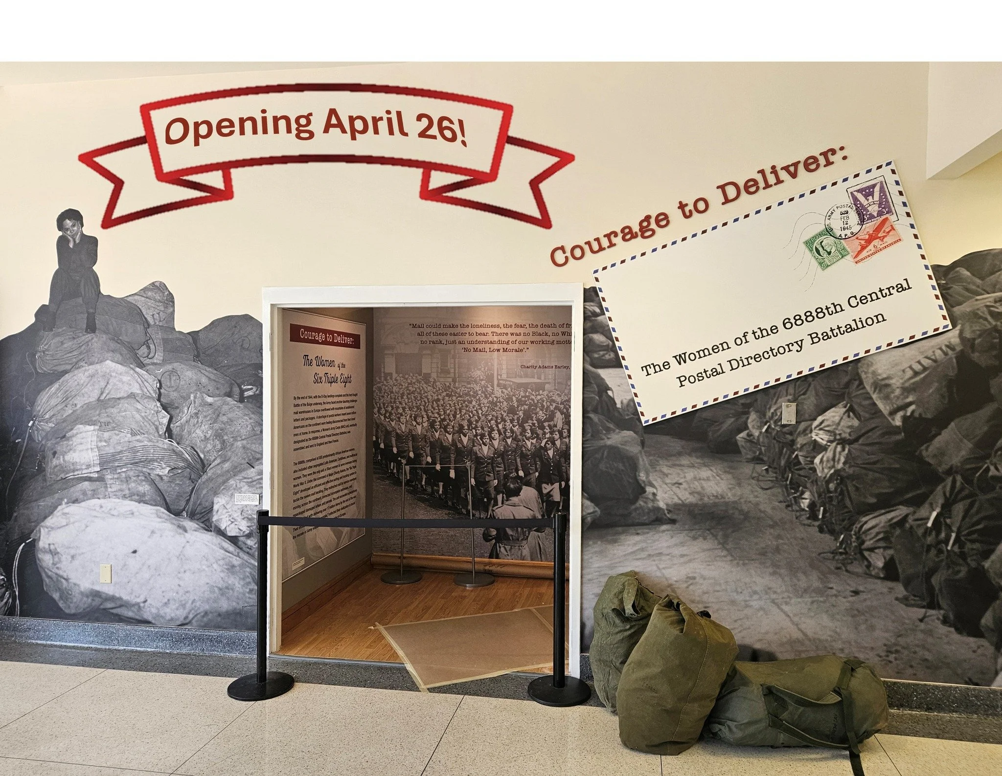 Front view of Exhibit
