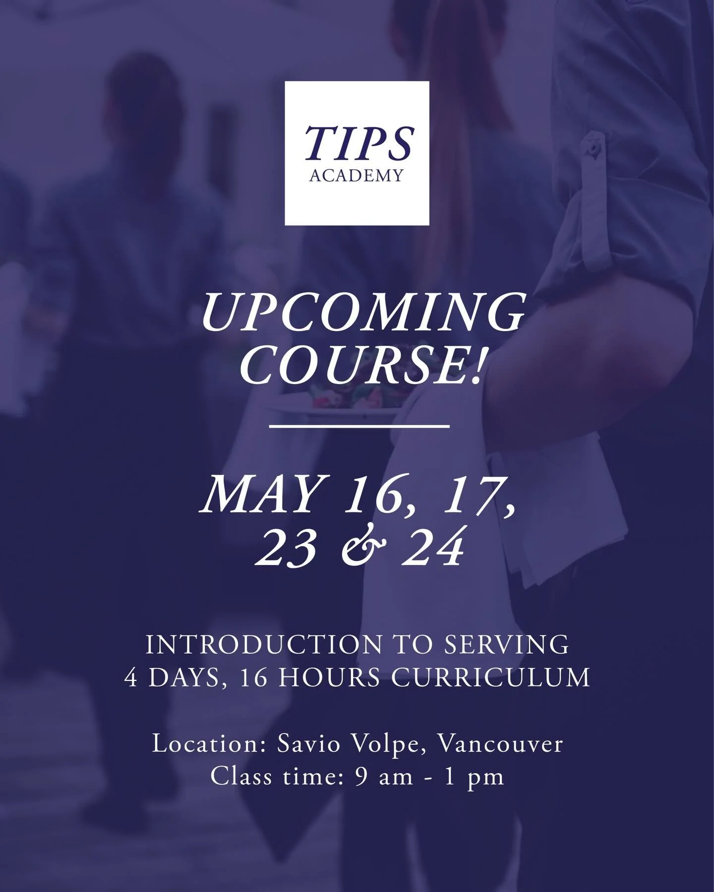 Restaurants are starting to hire for the busy season.
Stand out.

Show restaurant owners that you&rsquo;re serious about the job by investing in yourself. Don&rsquo;t wait to be trained from scratch&mdash;arrive prepared, confident, and ready to cont