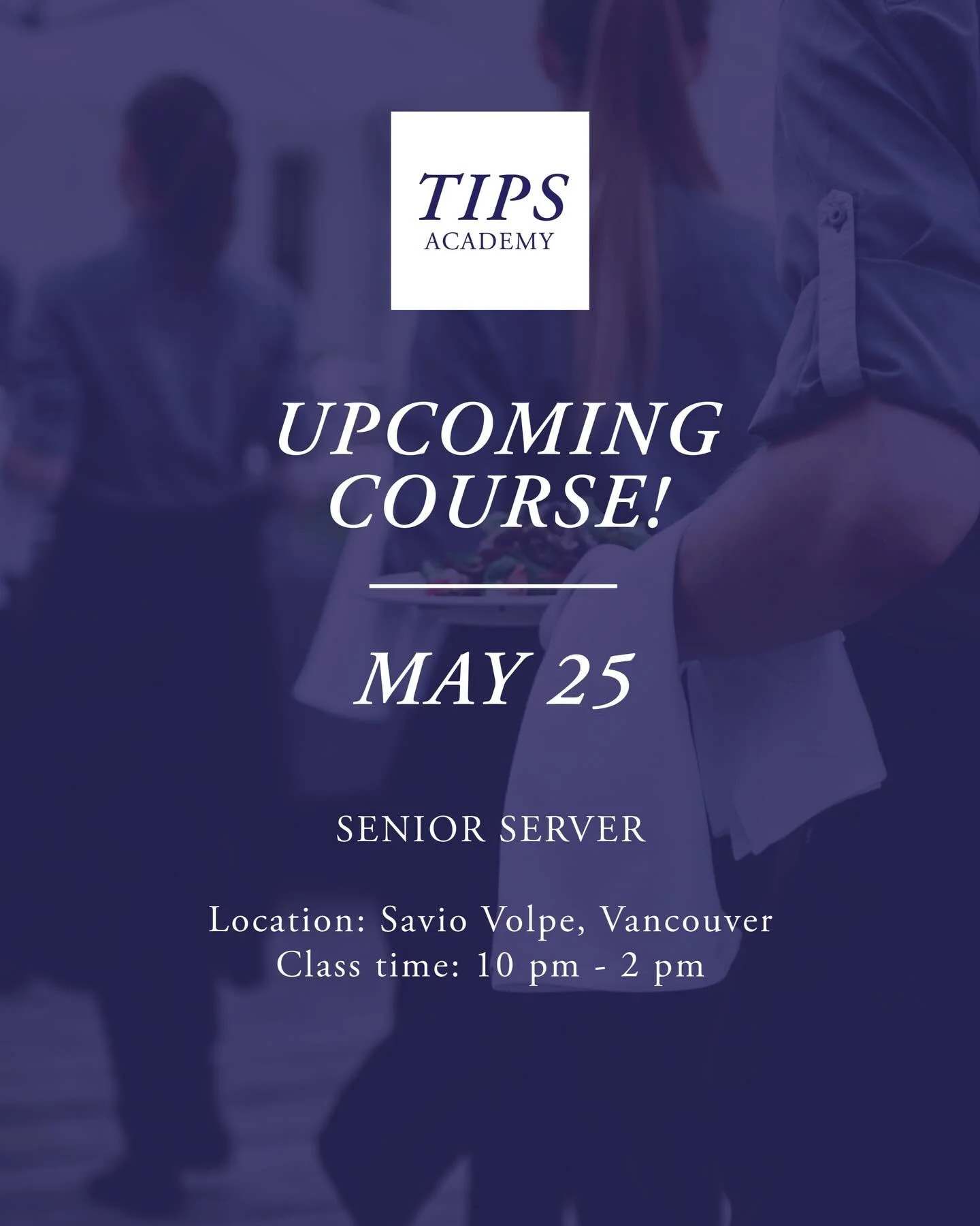 If you&rsquo;re a well-seasoned server assistant or entry-level server with at least one year of experience and you&rsquo;re ready to grow&mdash;this course is for you.
Https://tipsacademybc.ca