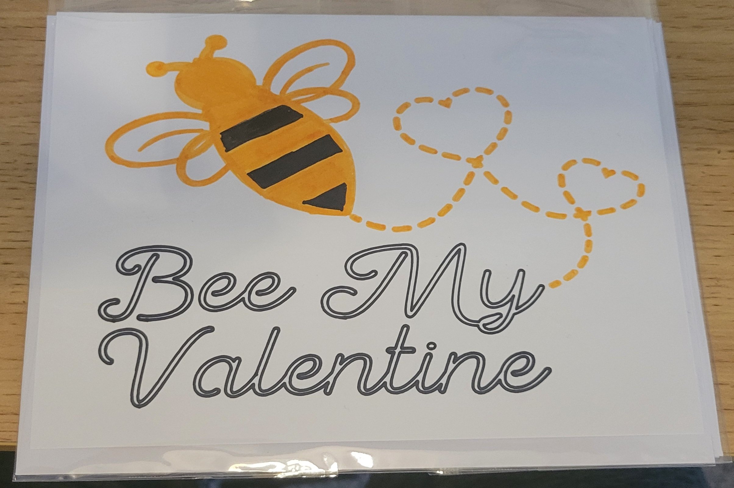 Bee My Valentine Card