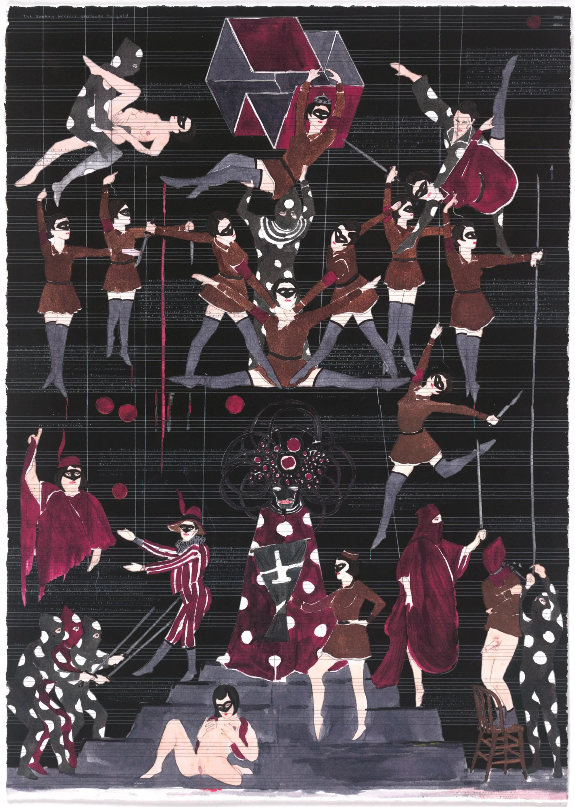 Marcel Dzama, Where All Harmonies Are Tuned, 2011.  Archival Pigment Print. (Printed for ArtSpace/Phaidon)