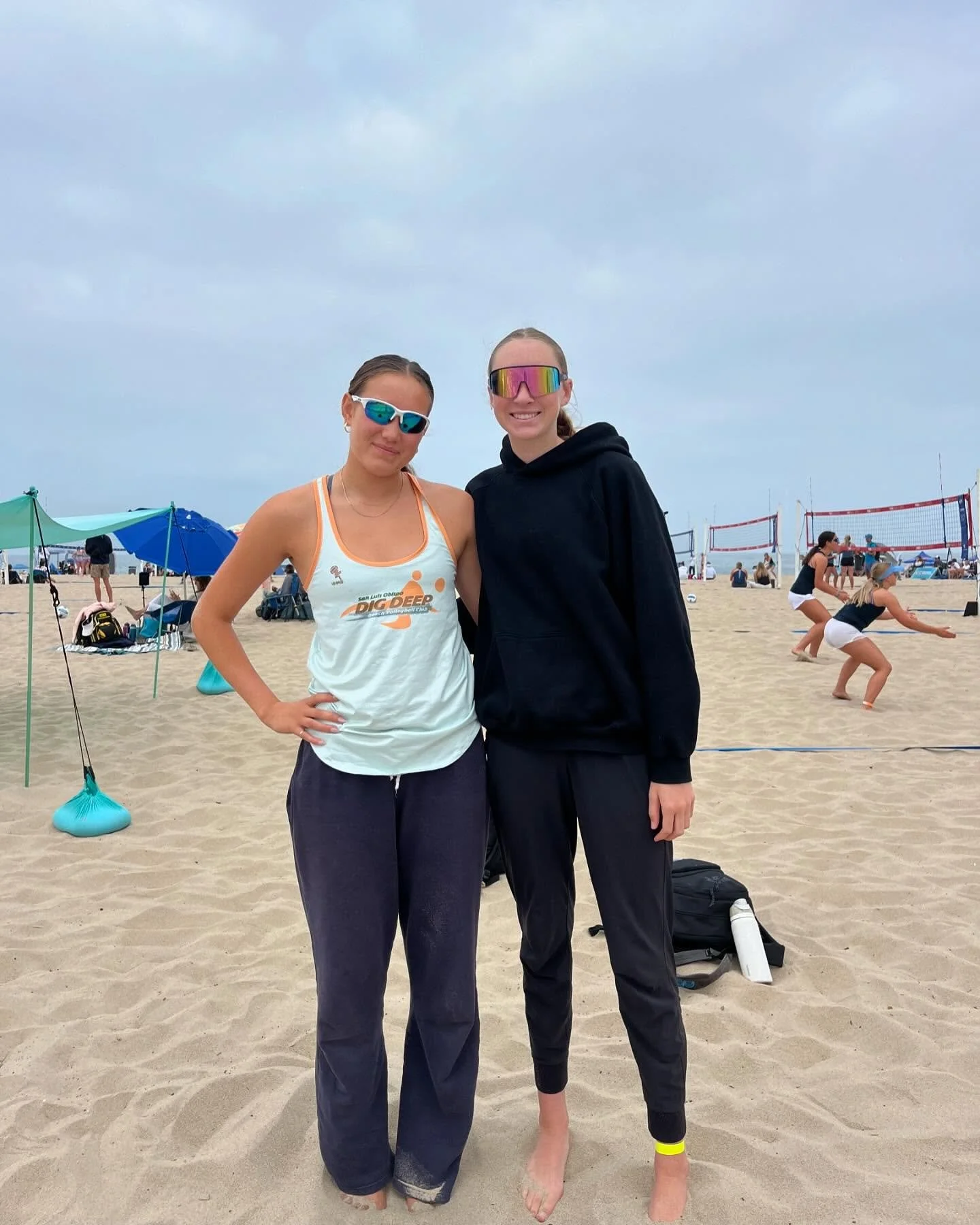 Day 1 at BCVAs with Maddie and Hazel! So awesome to have our first Dig Deep team at BVCAs! These girls are making history!🏐🙌💪