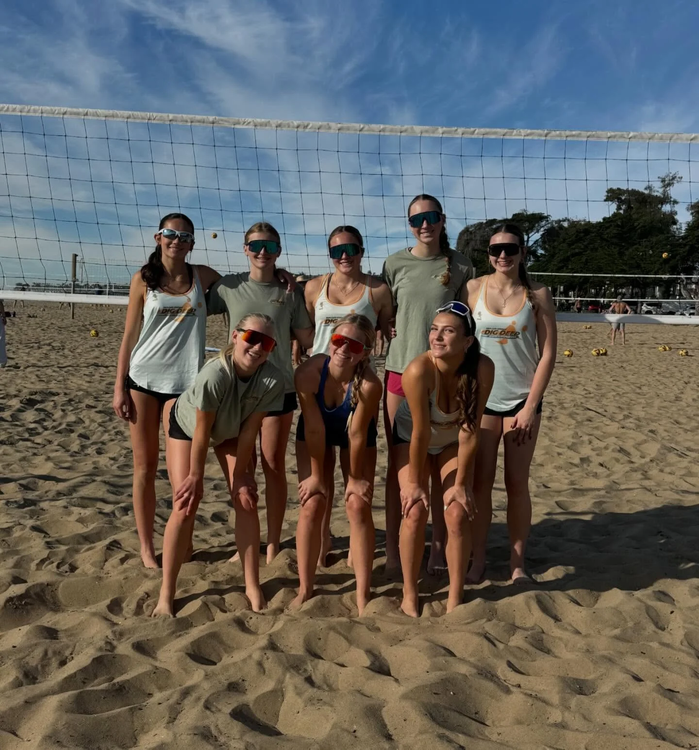 First time scrimmaging teams across the central coast! Huge thank you to @805.beach @eastbeachvolleyballacademy @sybeachvolleyball for an incredible time competing and growing the game together! Everyone played so well and learned so much! Cheers to 