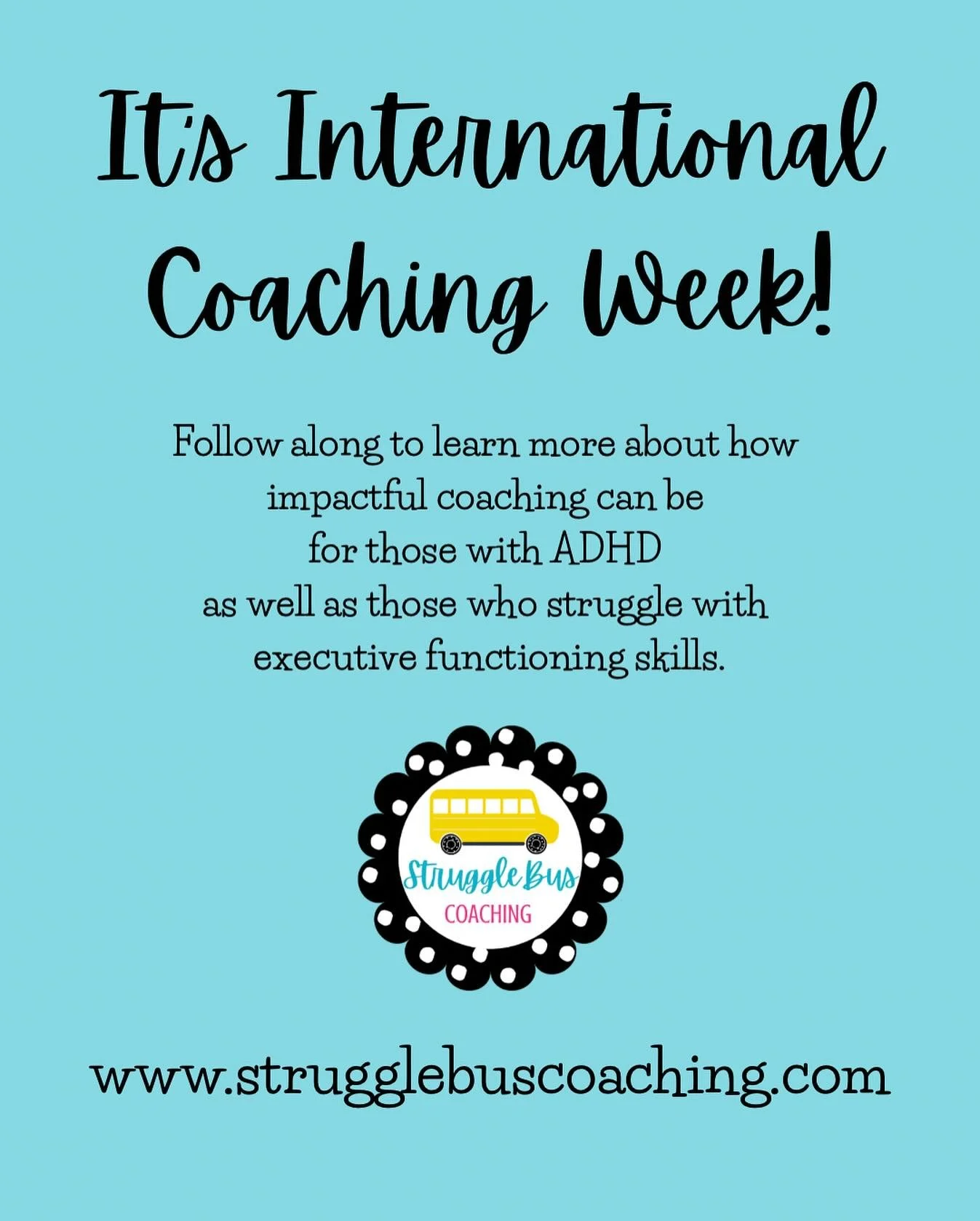 International Coaching Week is here! Follow along this week to learn more about coaching and how it can impact your world!