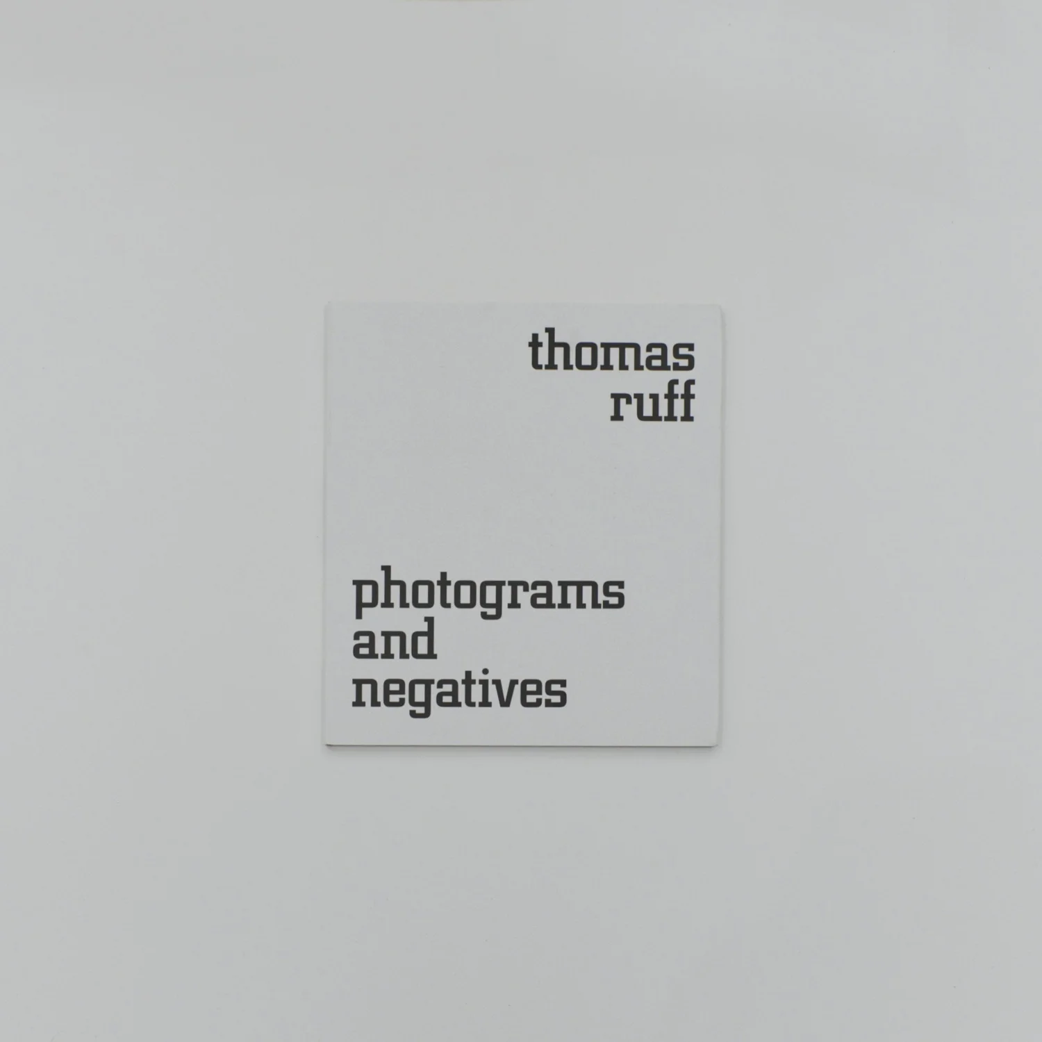Photograms and negatives, Thomas Ruff — Bigaignon.store