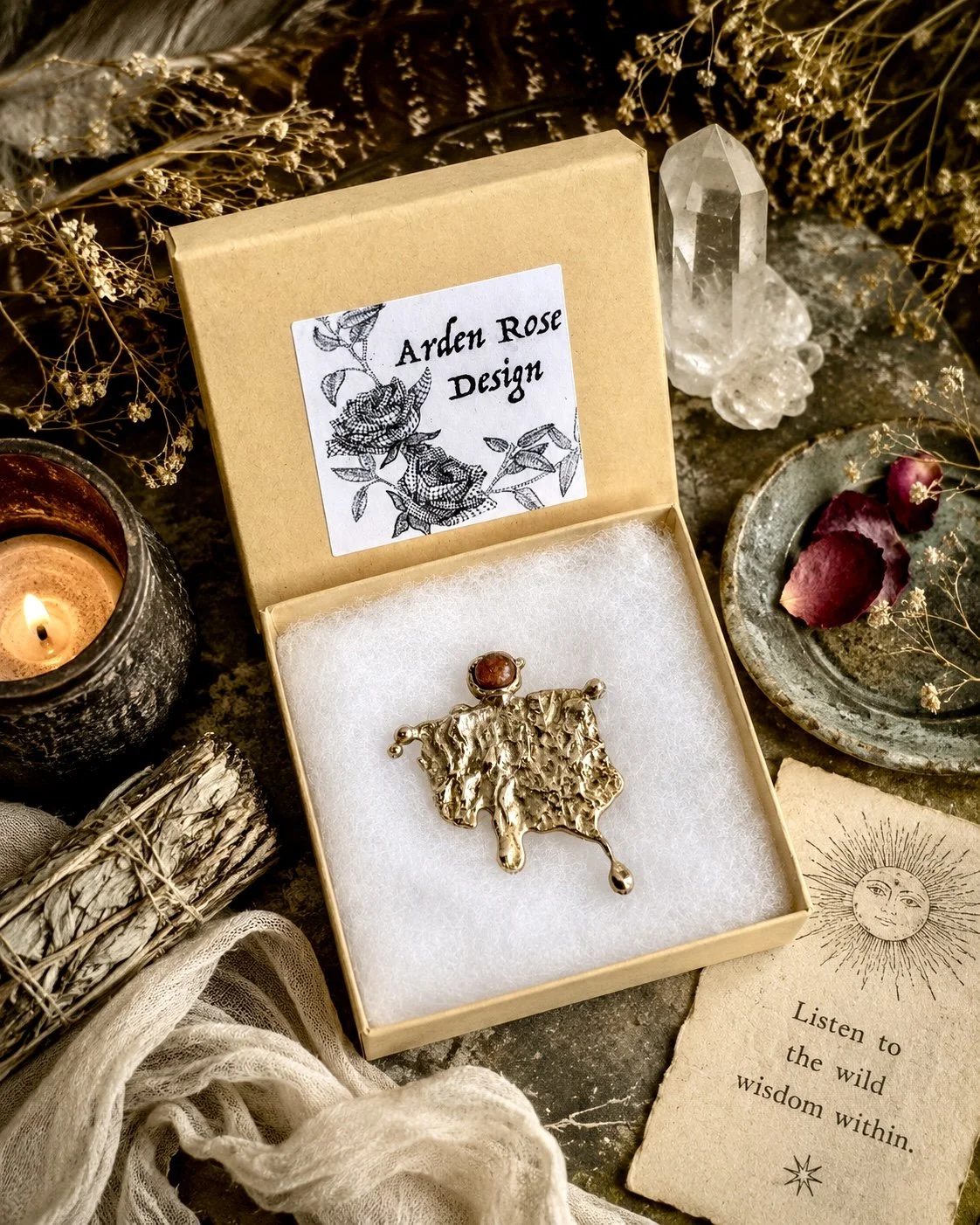 Shaman Bronze Brooch/Necklace