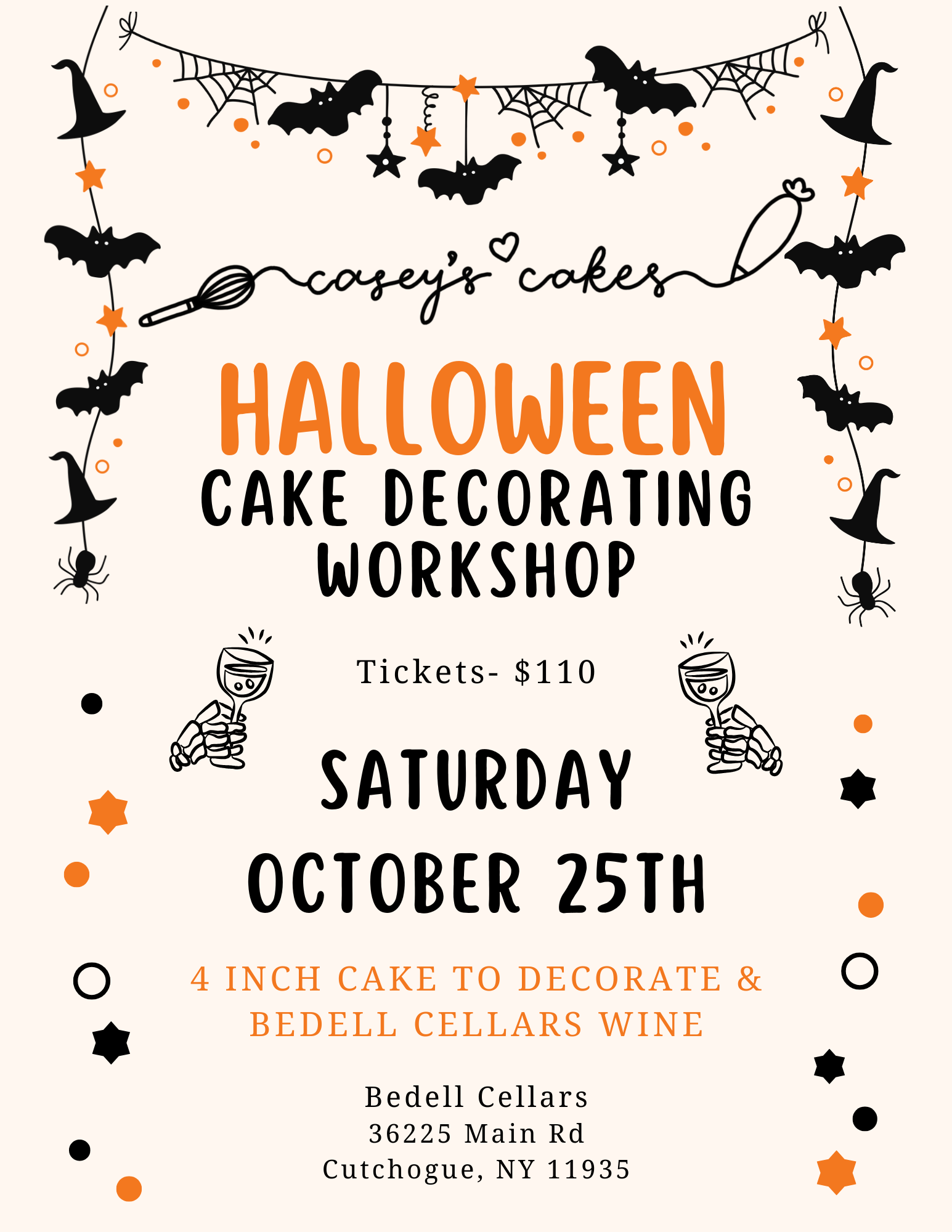 Halloween Cake Decorating Workshop