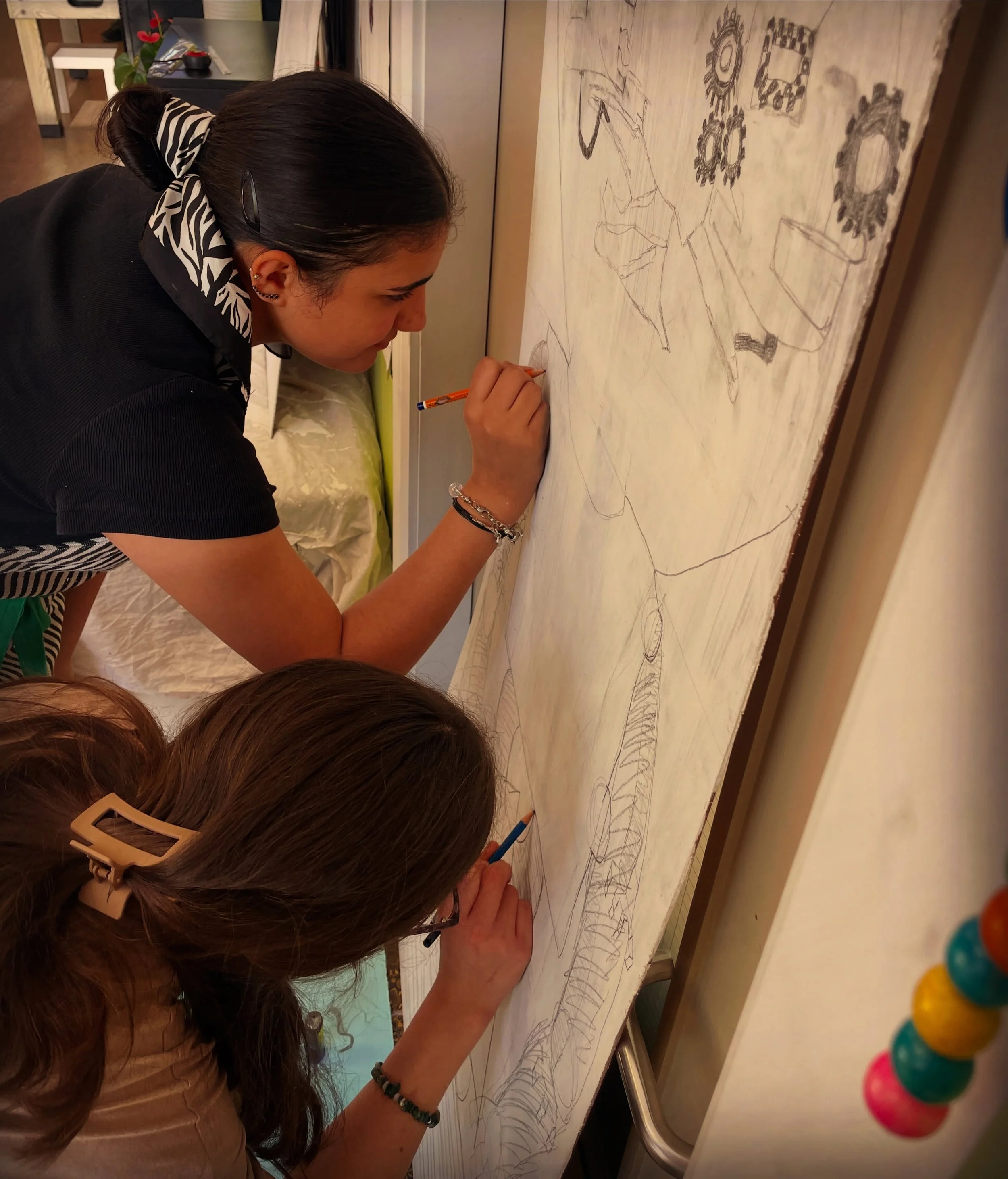 Today the Sparkcatchers! Creative Youth Committee with @midiecorcoran &amp; @jojo_hynes are collaboratively designing large Citizens from the districts of &lsquo;The Empire of More&rsquo; their new project which is made possible through the 2026 Youn