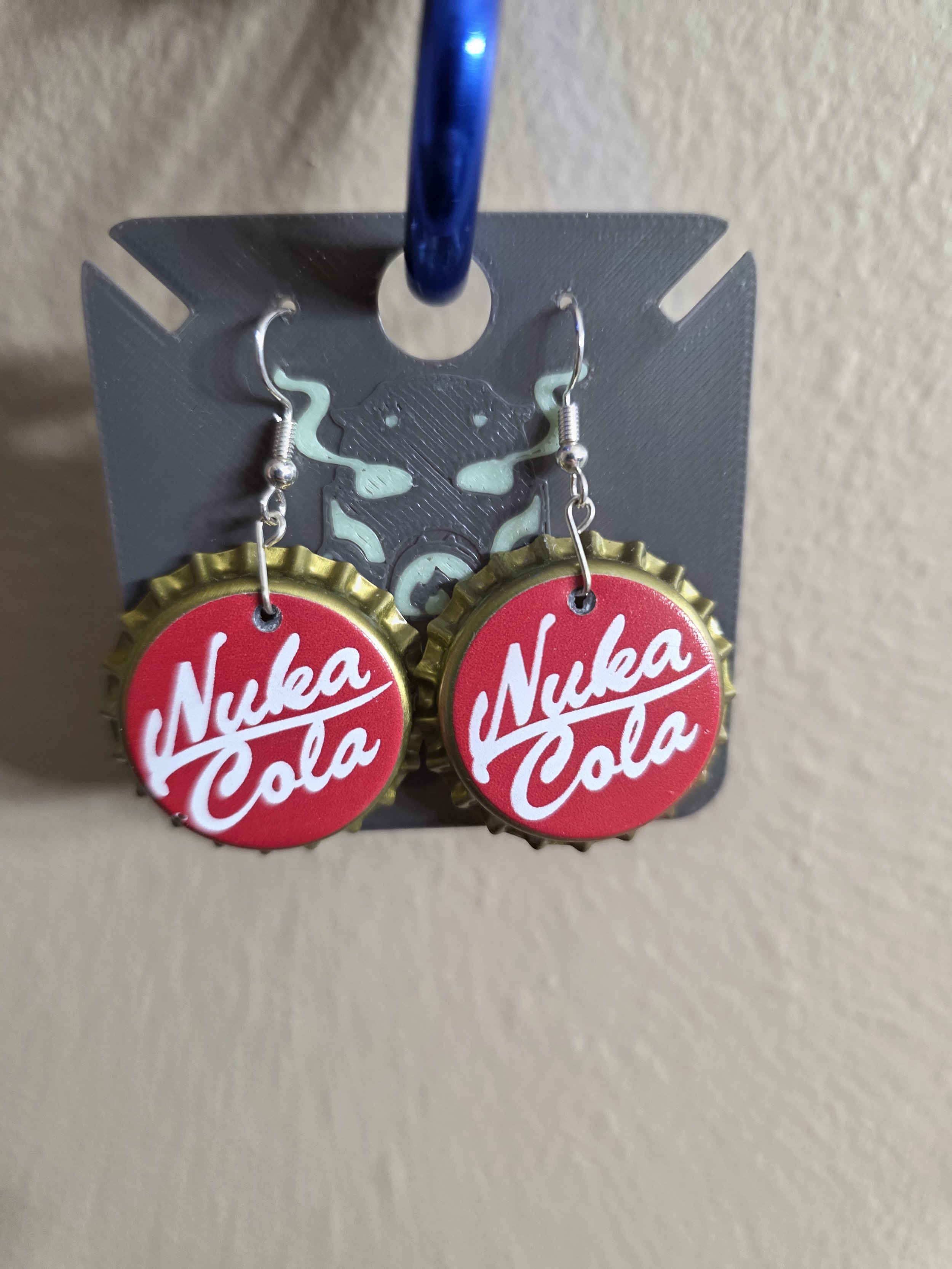 Handmade Fallout Bottle Cap Earrings – Nuka-Cola & Wasteland Soda Cap Jewelry | Gaming Collectibles