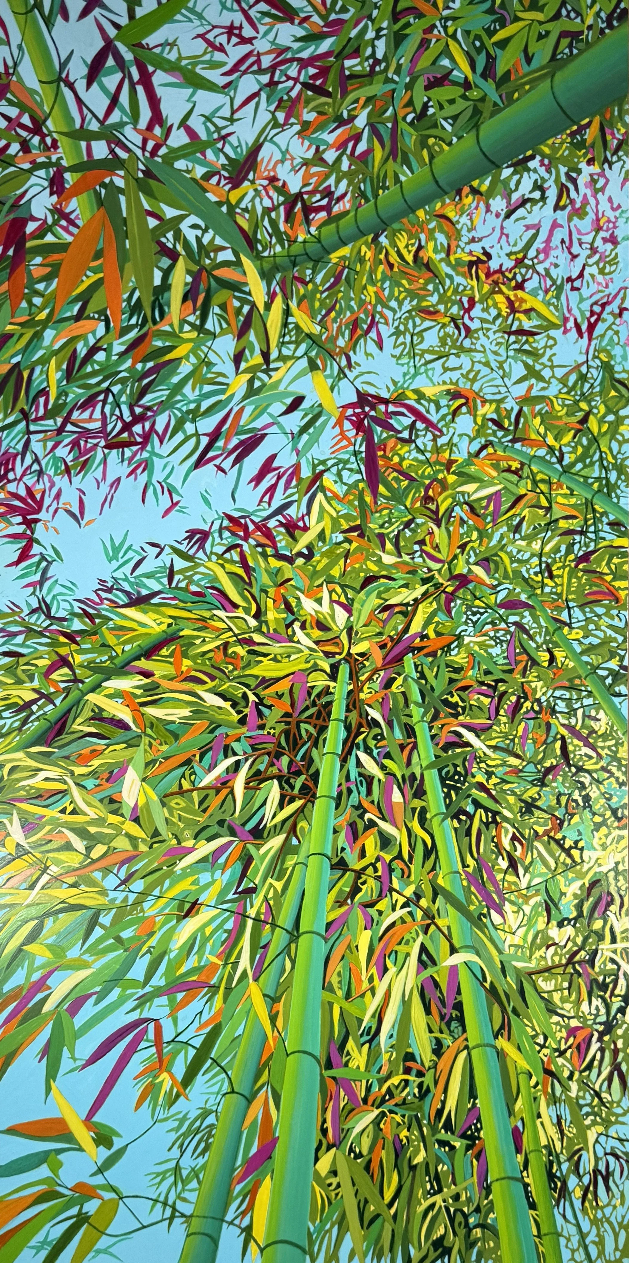 Bamboozled 3:  Acrylics on Gesso Board, 18" x 36"