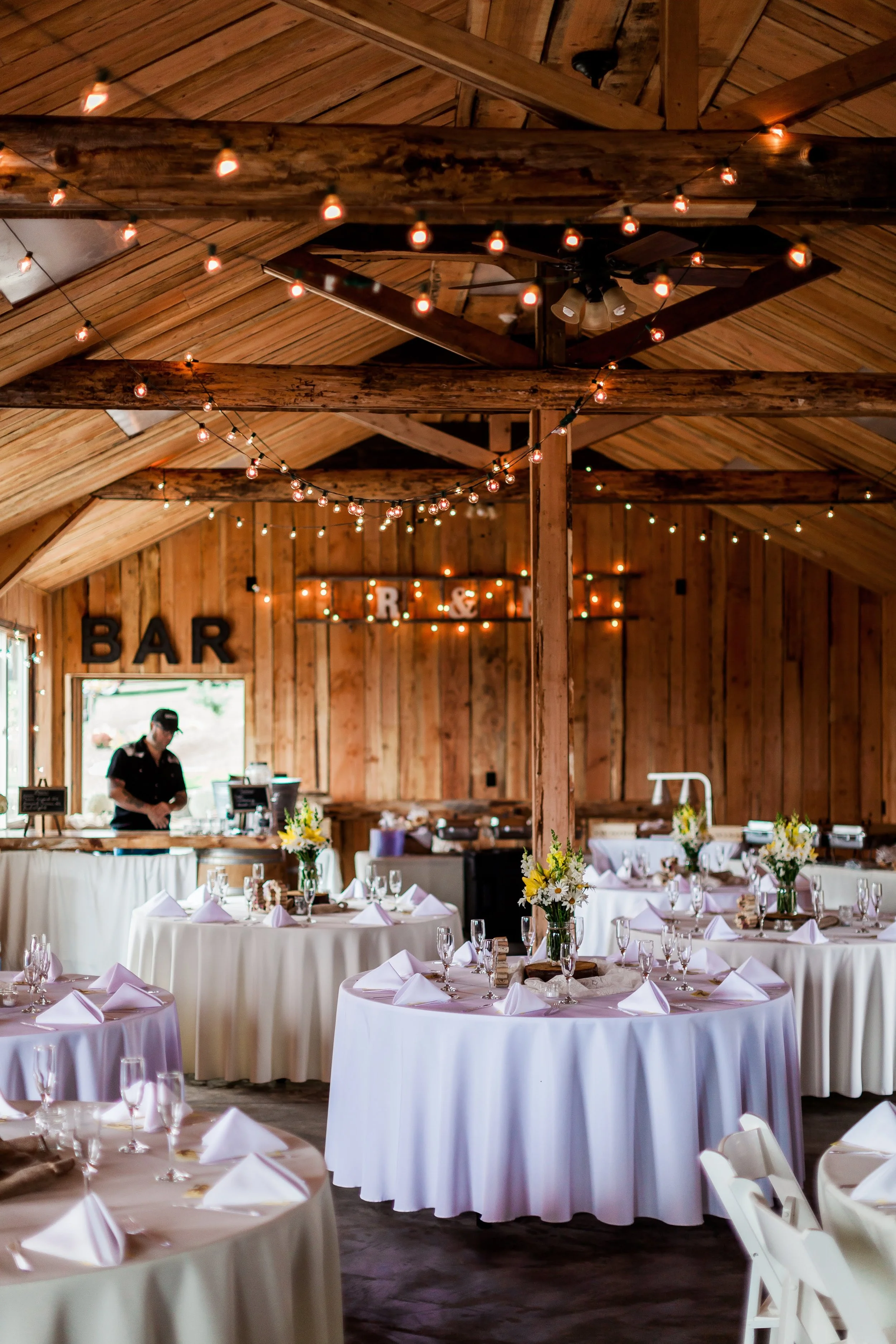 Reception Barn interior
