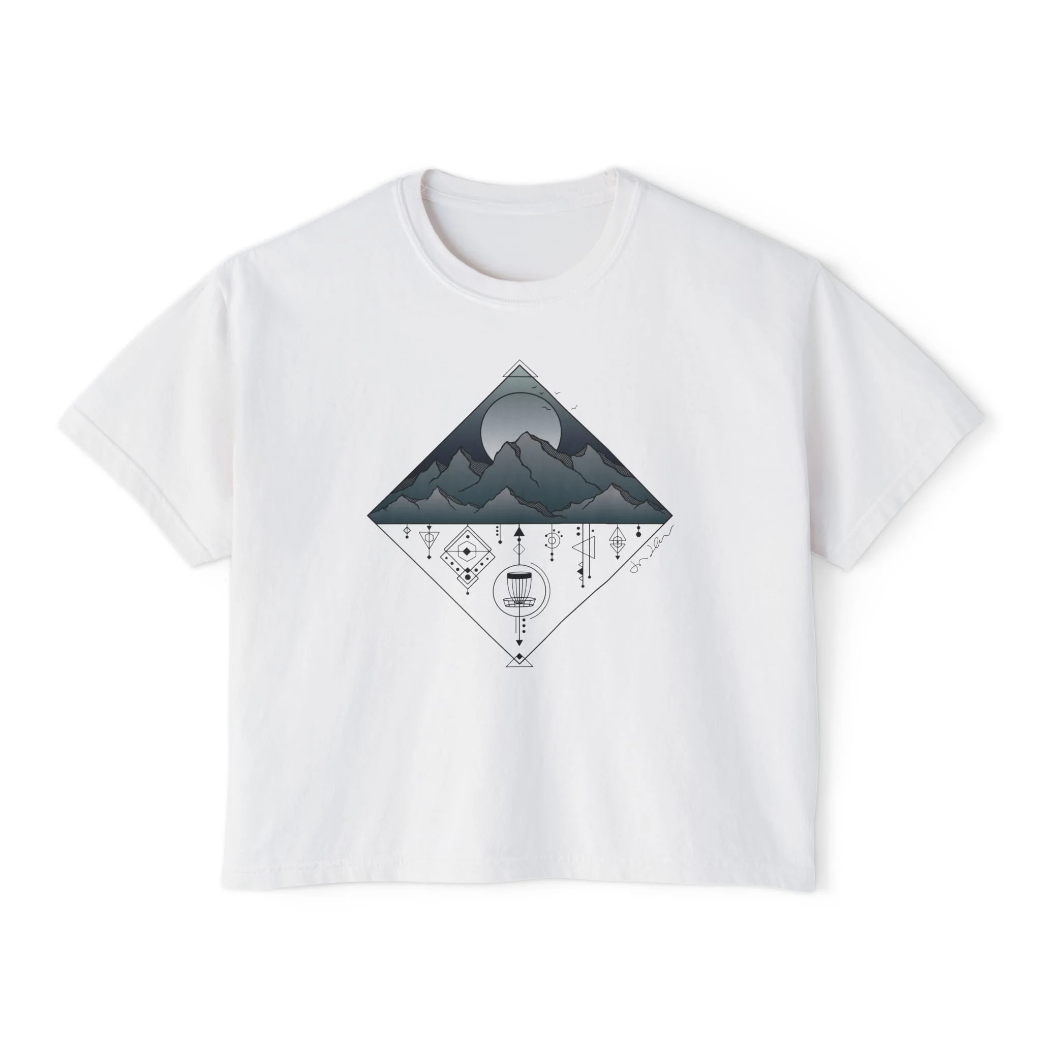 Alpine Horizon Graphic Boxy Tee - Jessica Jaklich