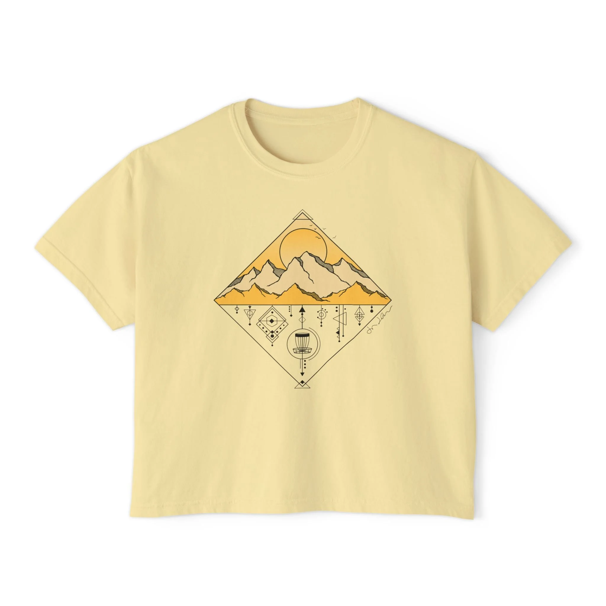 Alpine Horizon Graphic Boxy Tee - Jessica Jaklich