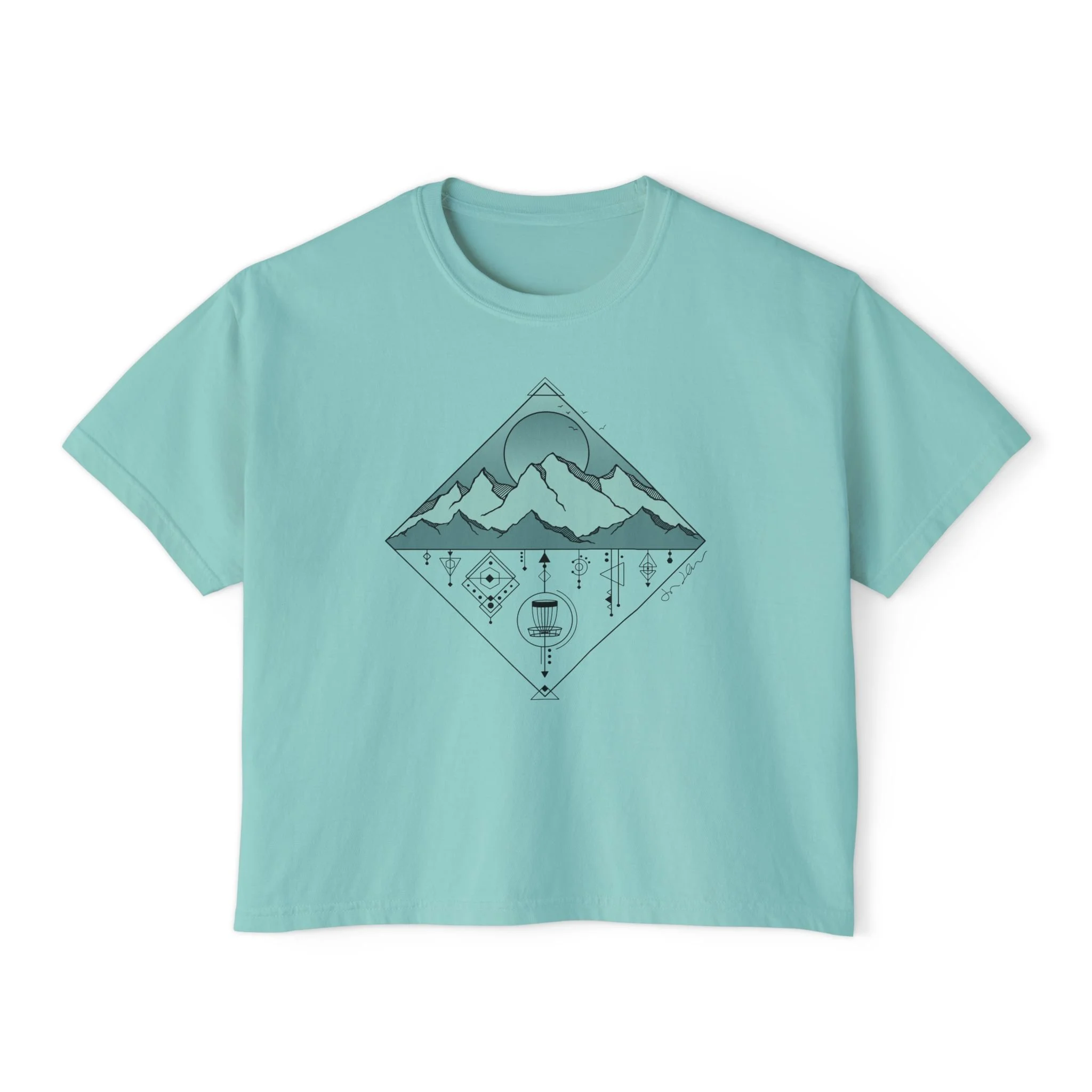 Alpine Horizon Graphic Boxy Tee - Jessica Jaklich