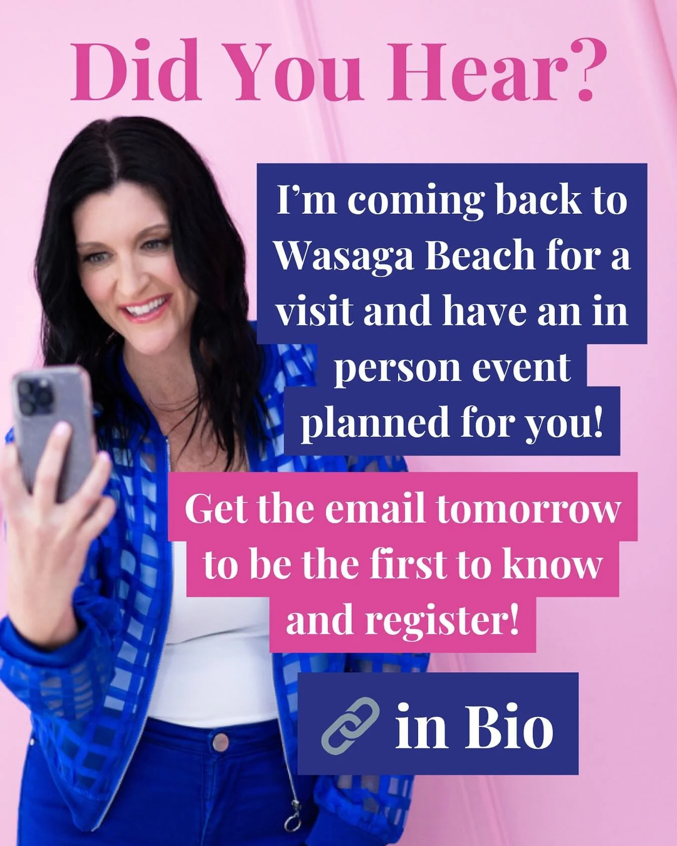 I&rsquo;m coming back to Wasaga Beach for a visit and have a super fun and magical in person event planned for you! Plus some opportunities to see me tell jokes!
&nbsp;
I&rsquo;m sharing it all tomorrow in my monthly email so make sure you&rsquo;re o