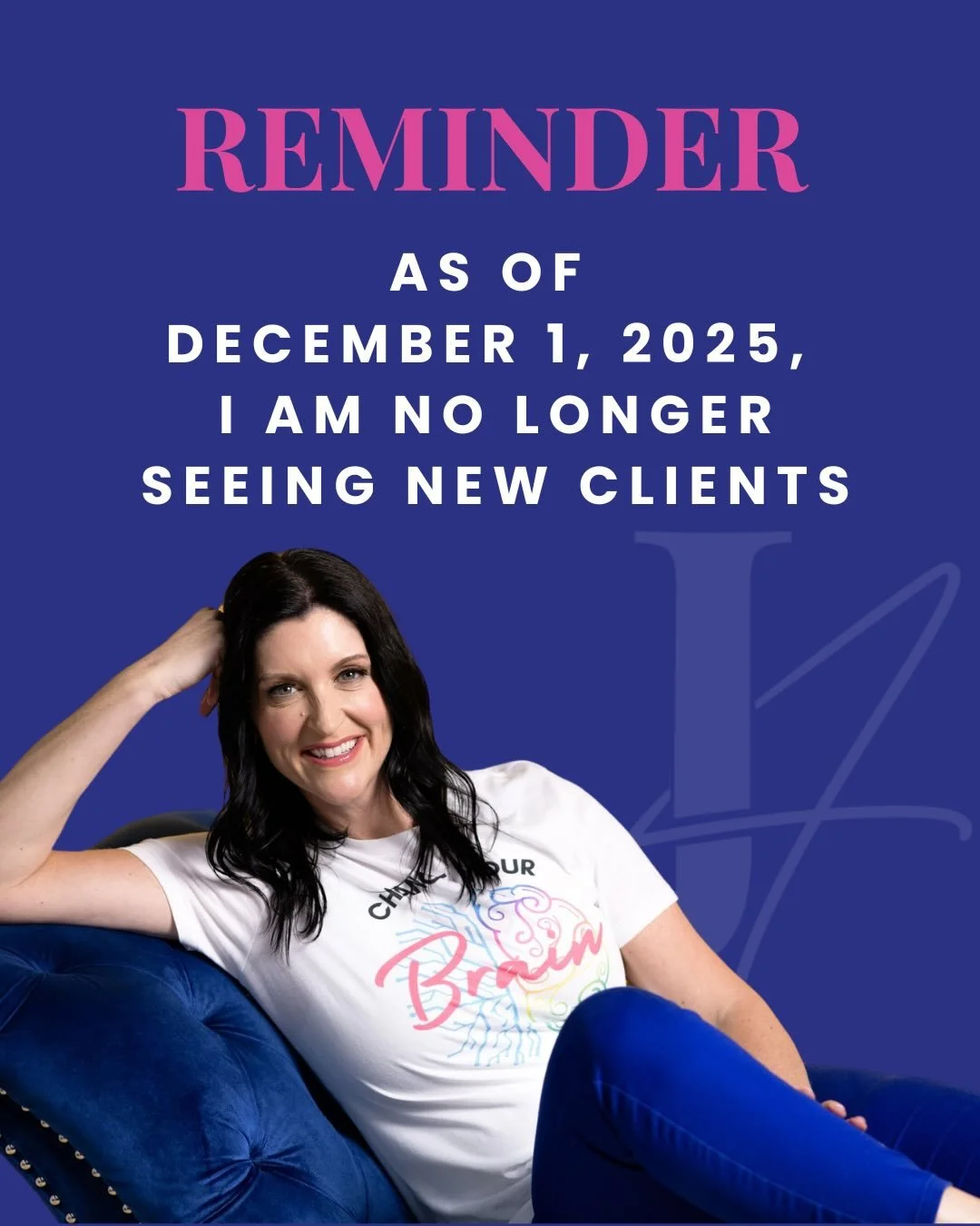 Today marks a milestone in my 20 year career as a therapist. It&rsquo;s the day where I actively decide to do something different and see what happens next!

This is the start of the retirement of my therapy practice. Current and previous clients w