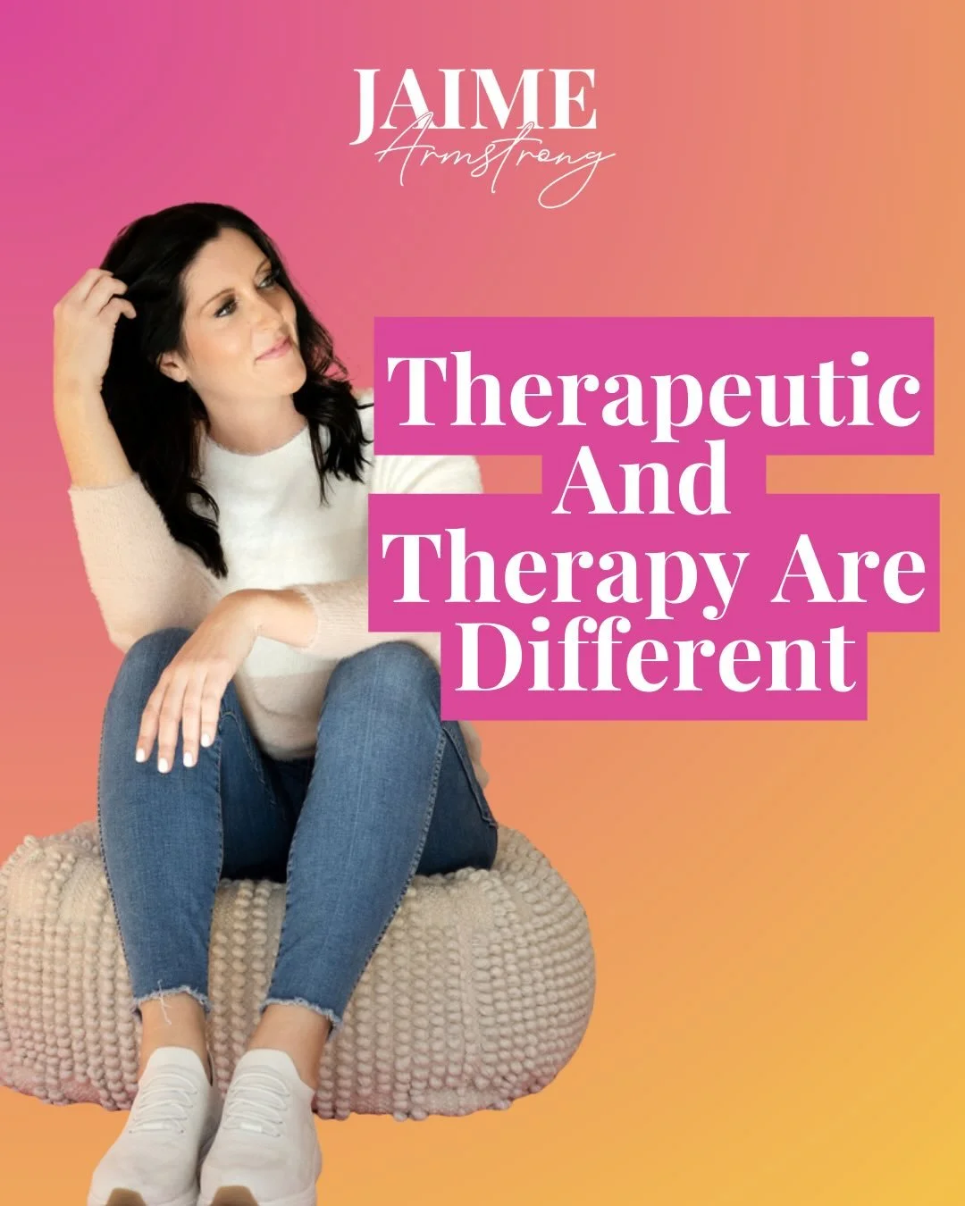Hot take: Not everything that feels good, is therapy 🙄
A workout? Therapeutic.
Venting to a friend? Therapeutic.
Buying $17 soaps, binging your favourite shows, and eating all the desserts? All very therapeutic.

Therapeutic though is not thera