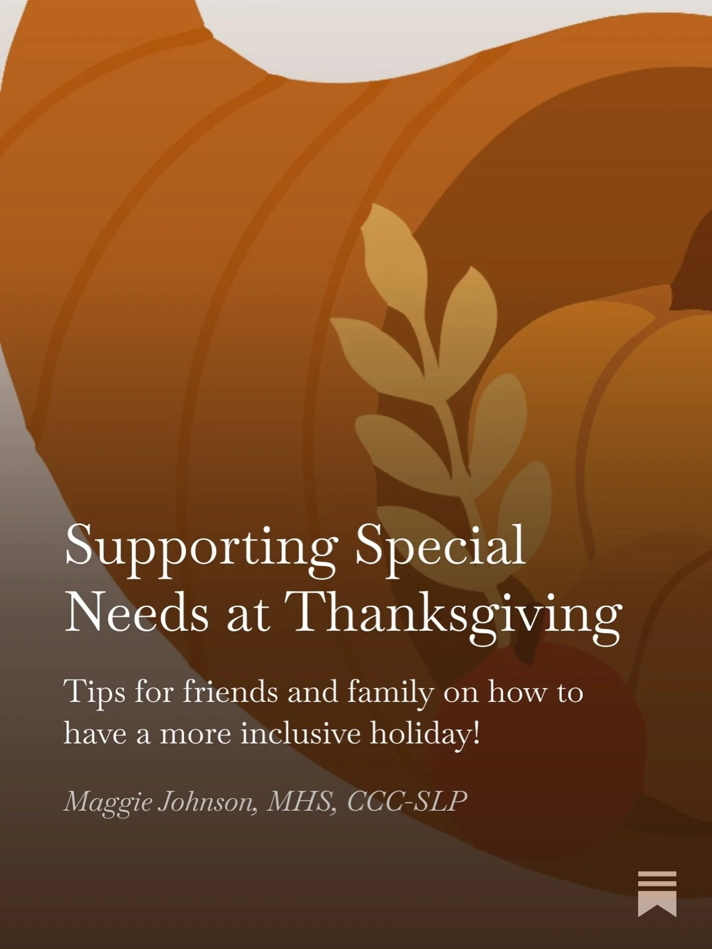 On The Lightning Round this week? Tips for how to be a good friend and ally to our special needs families, just in time for turkey day! Link in bio to subscribe! 🍂🦃🍽️💛

#speechtherapy #substack #parenttips #disabilityinclusion #thanksgiving